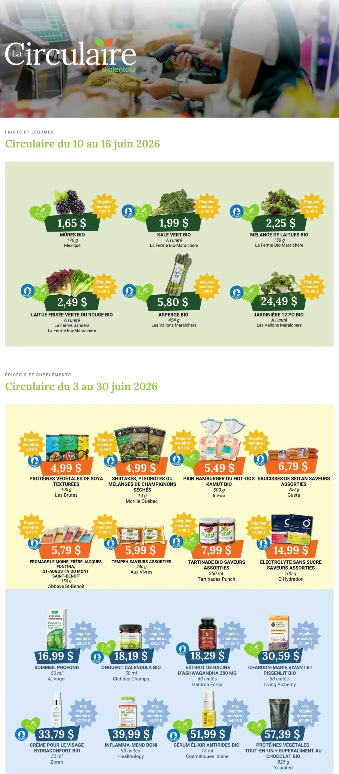 Page 1 de la Circulaire Coop Alentour du 3 au 30 juin 2026