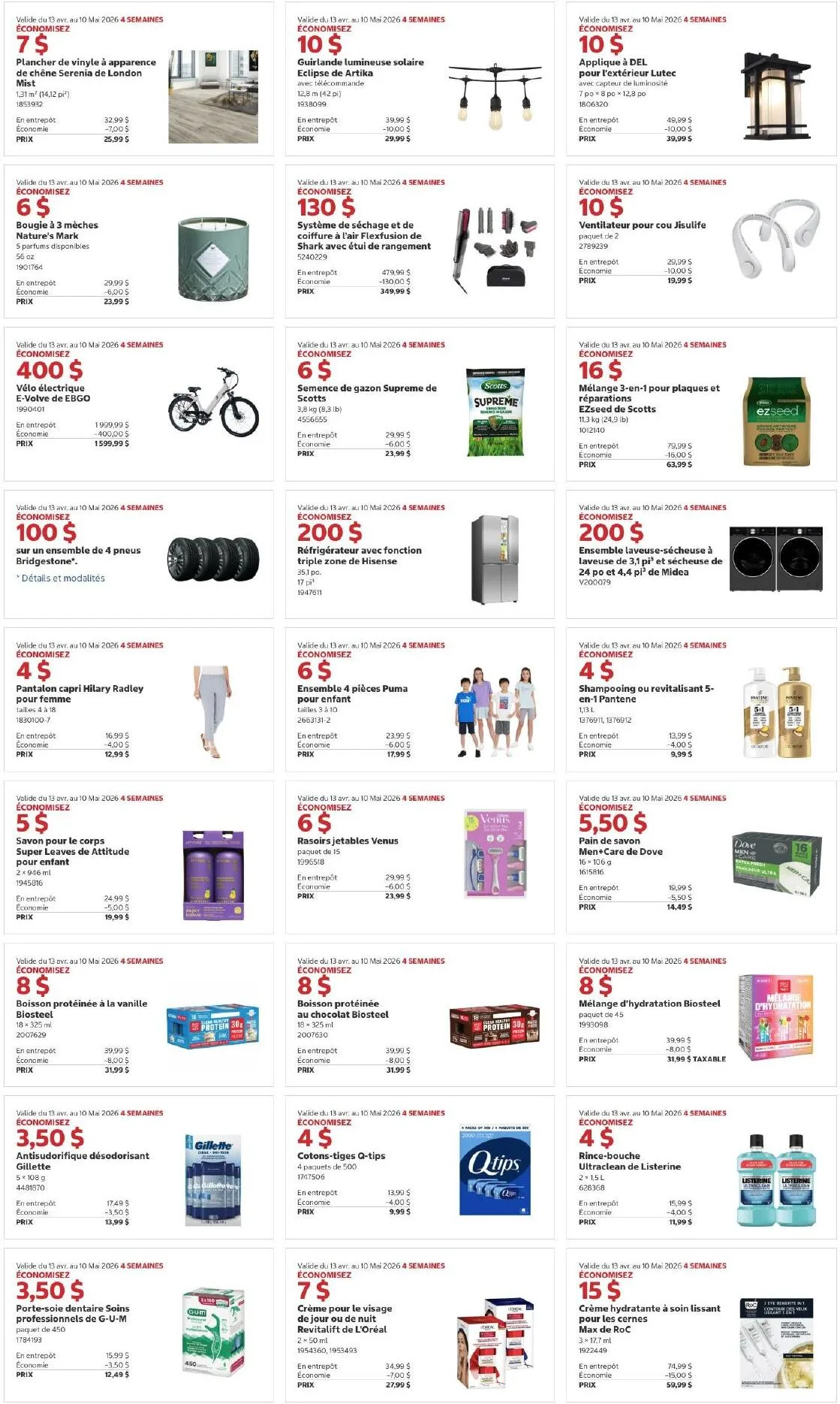 Page 2 de la Circulaire Costco du 13 avril au 10 mai 2026