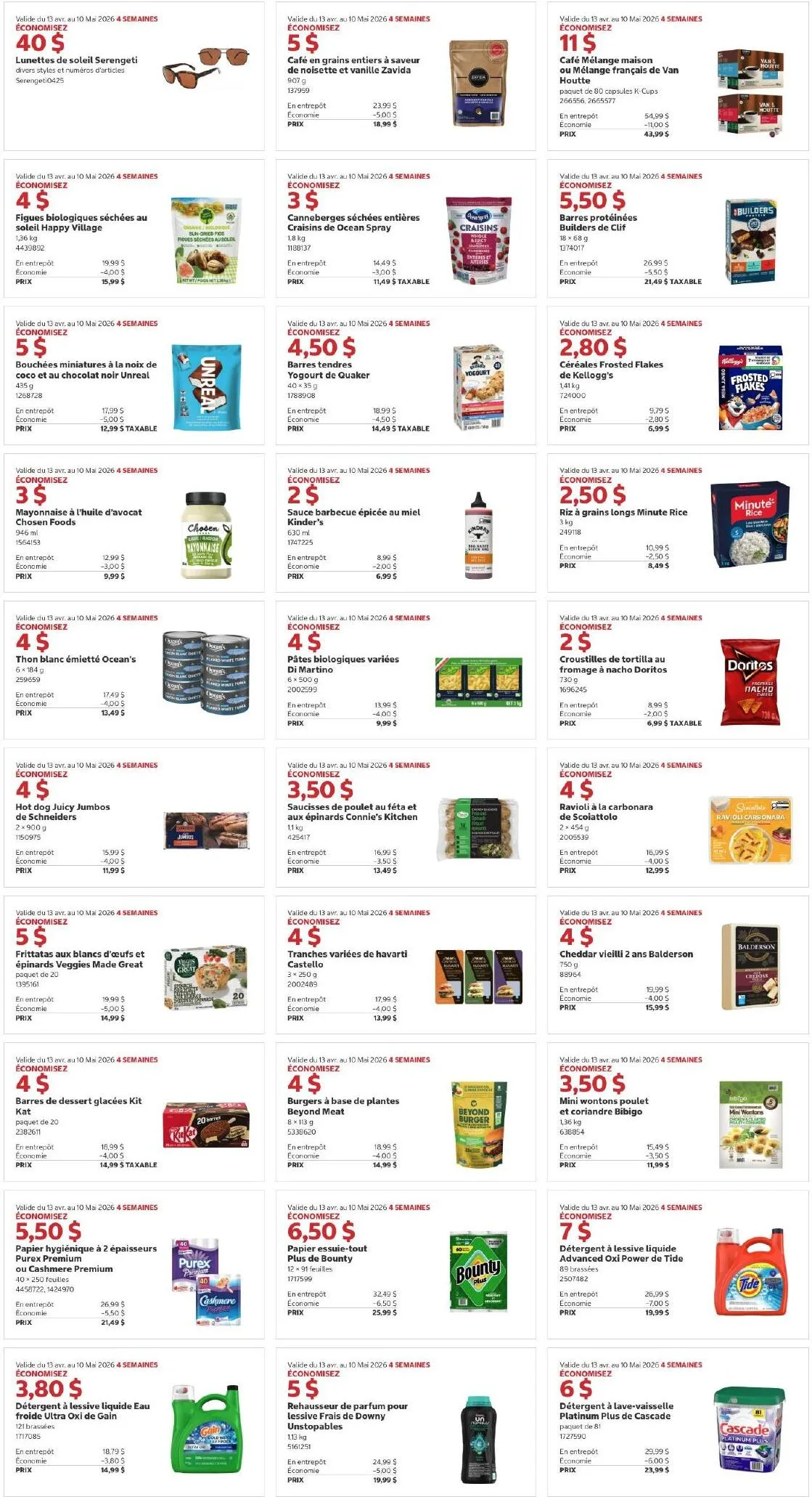 Page 3 de la Circulaire Costco du 13 avril au 10 mai 2026