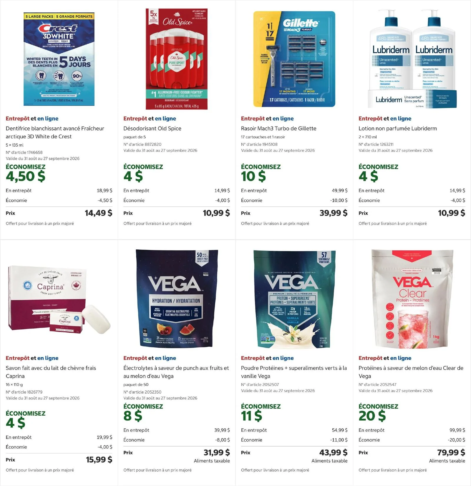 Page 3 de la Circulaire Costco du 31 août au 27 septembre 2026