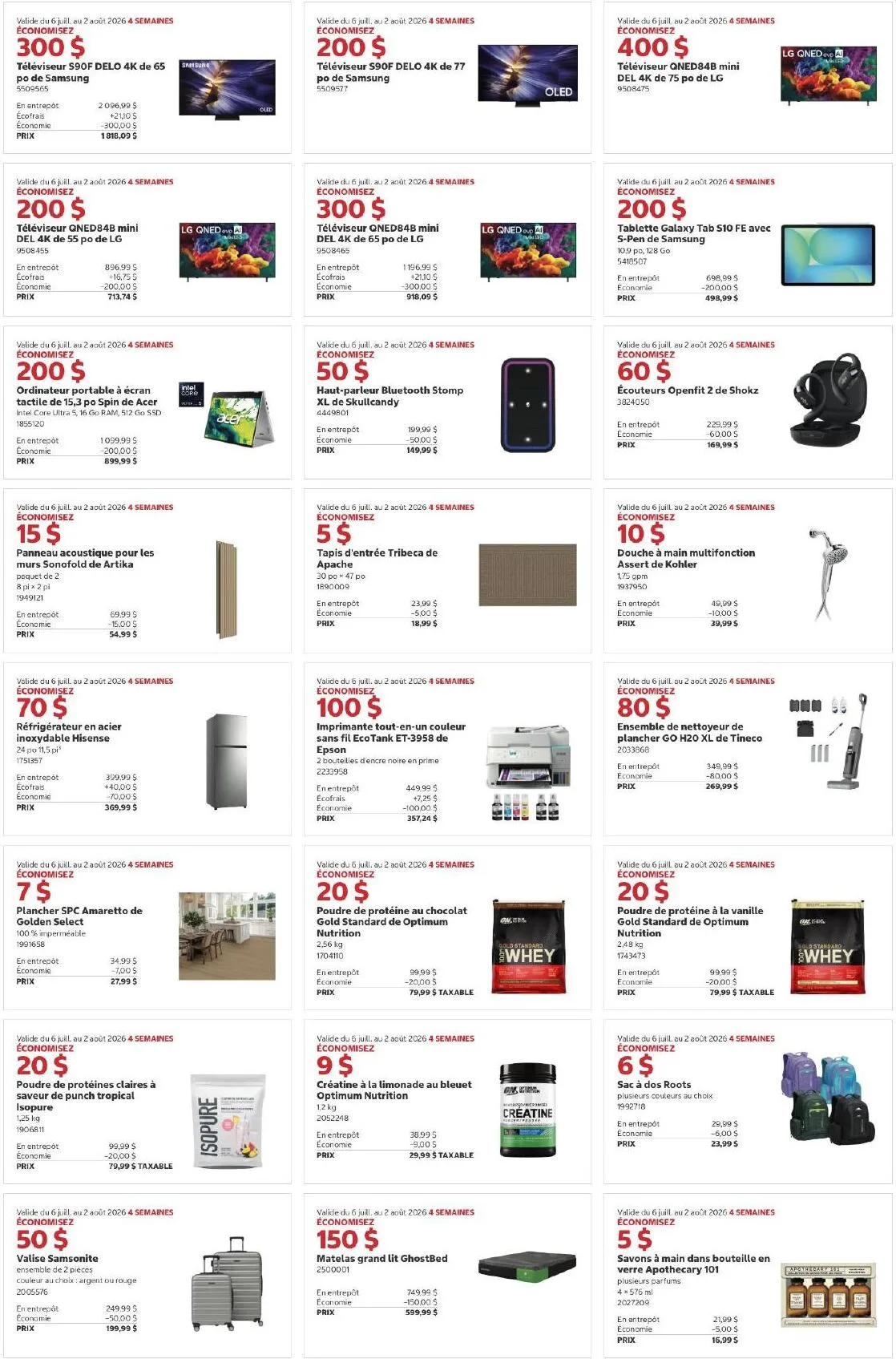 Page 2 de la Circulaire Costco du 6 au 19 juillet 2026