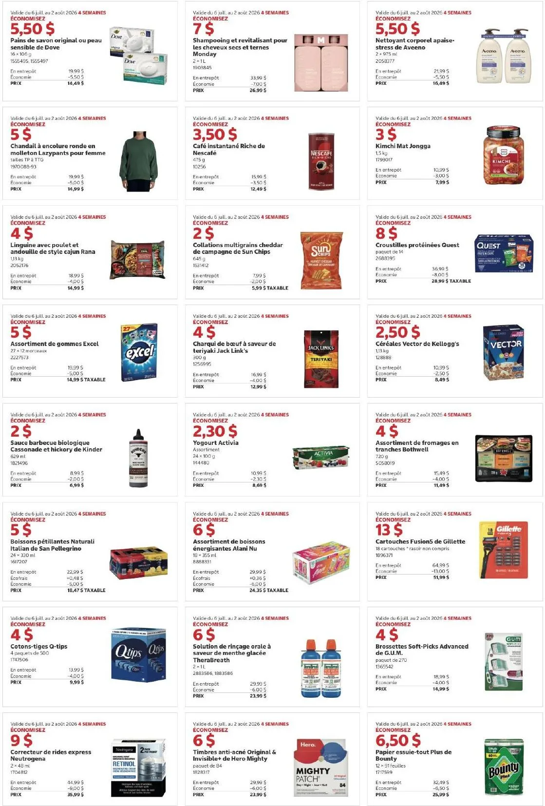 Page 3 de la Circulaire Costco du 6 juillet au 2 août 2026