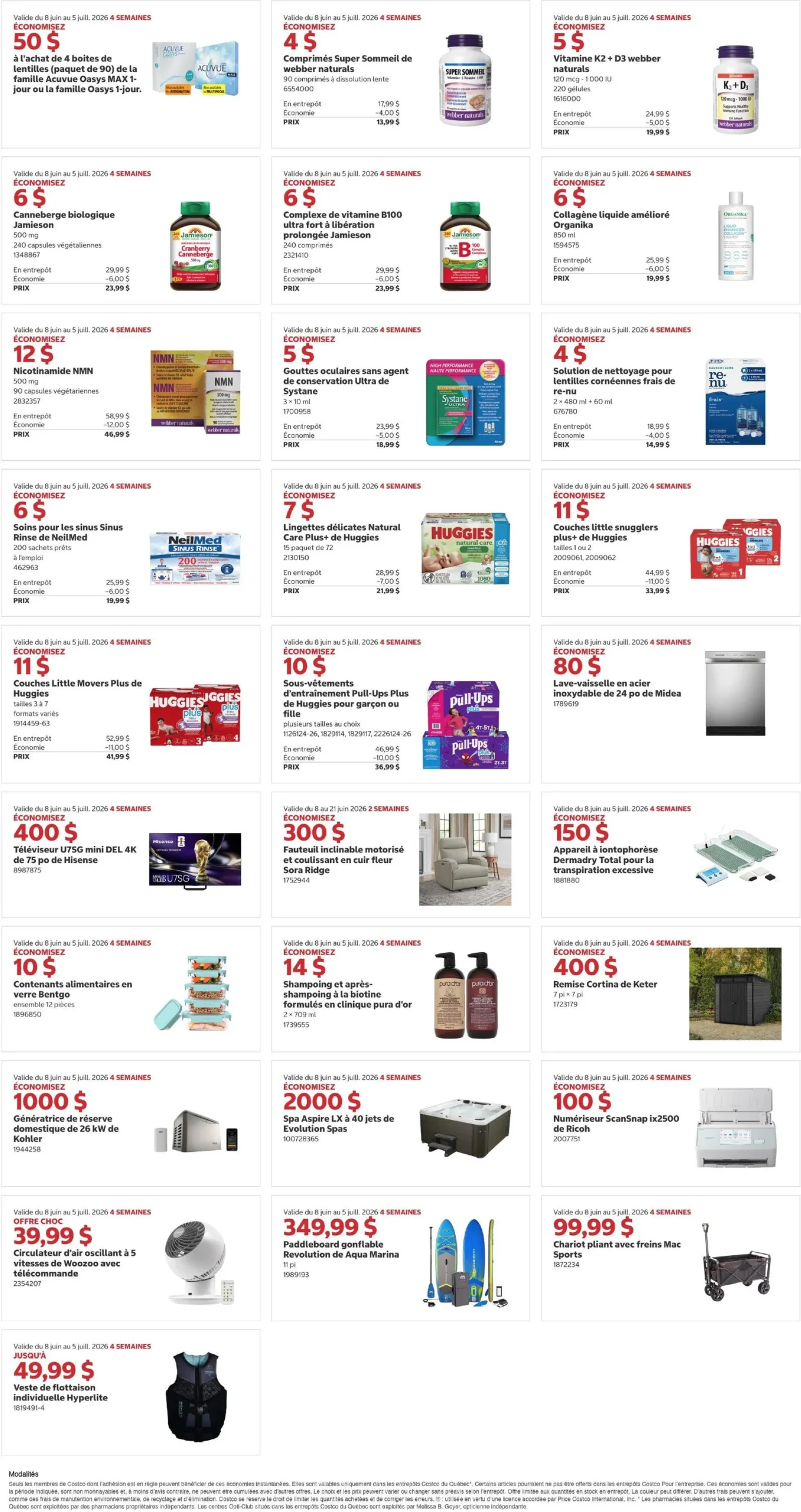 Page 4 de la Circulaire Costco du 8 au 21 juin 2026