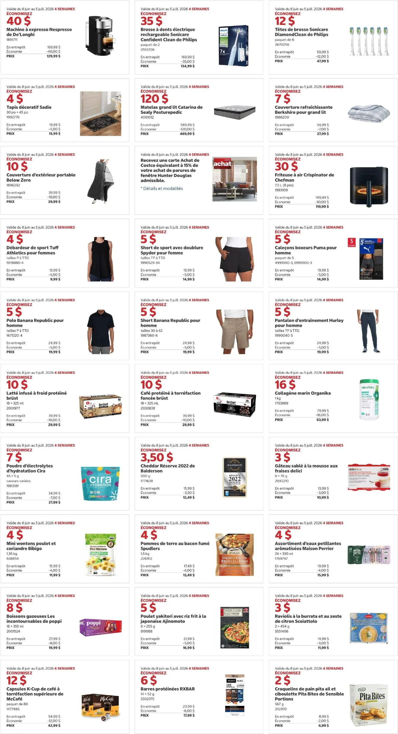 Page 2 de la Circulaire Costco du 8 juin au 5 juillet 2026