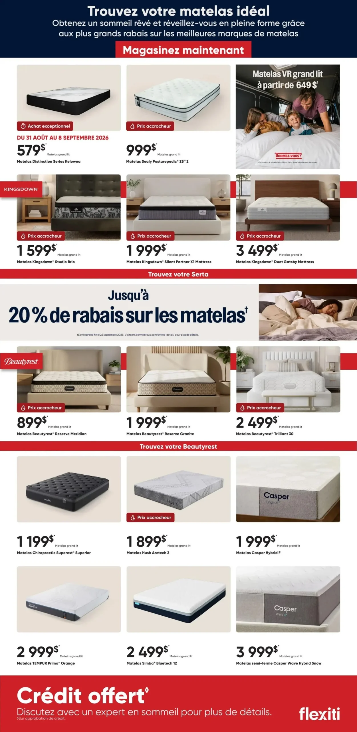 Page 3 de la Circulaire Dormez-vous du 2 au 11 septembre 2026