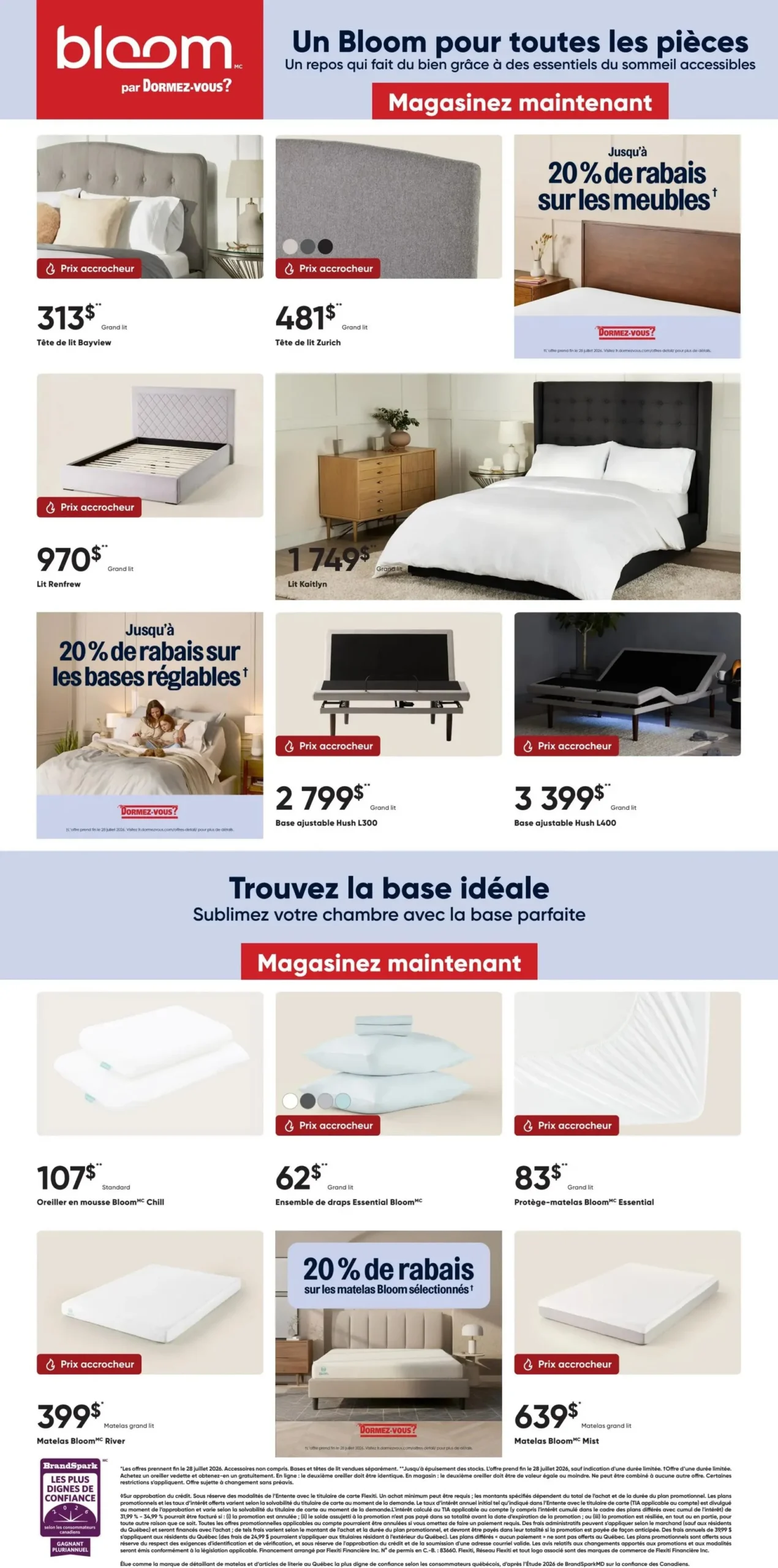 Page 4 de la Circulaire Dormez-vous du 20 au 28 juillet 2026