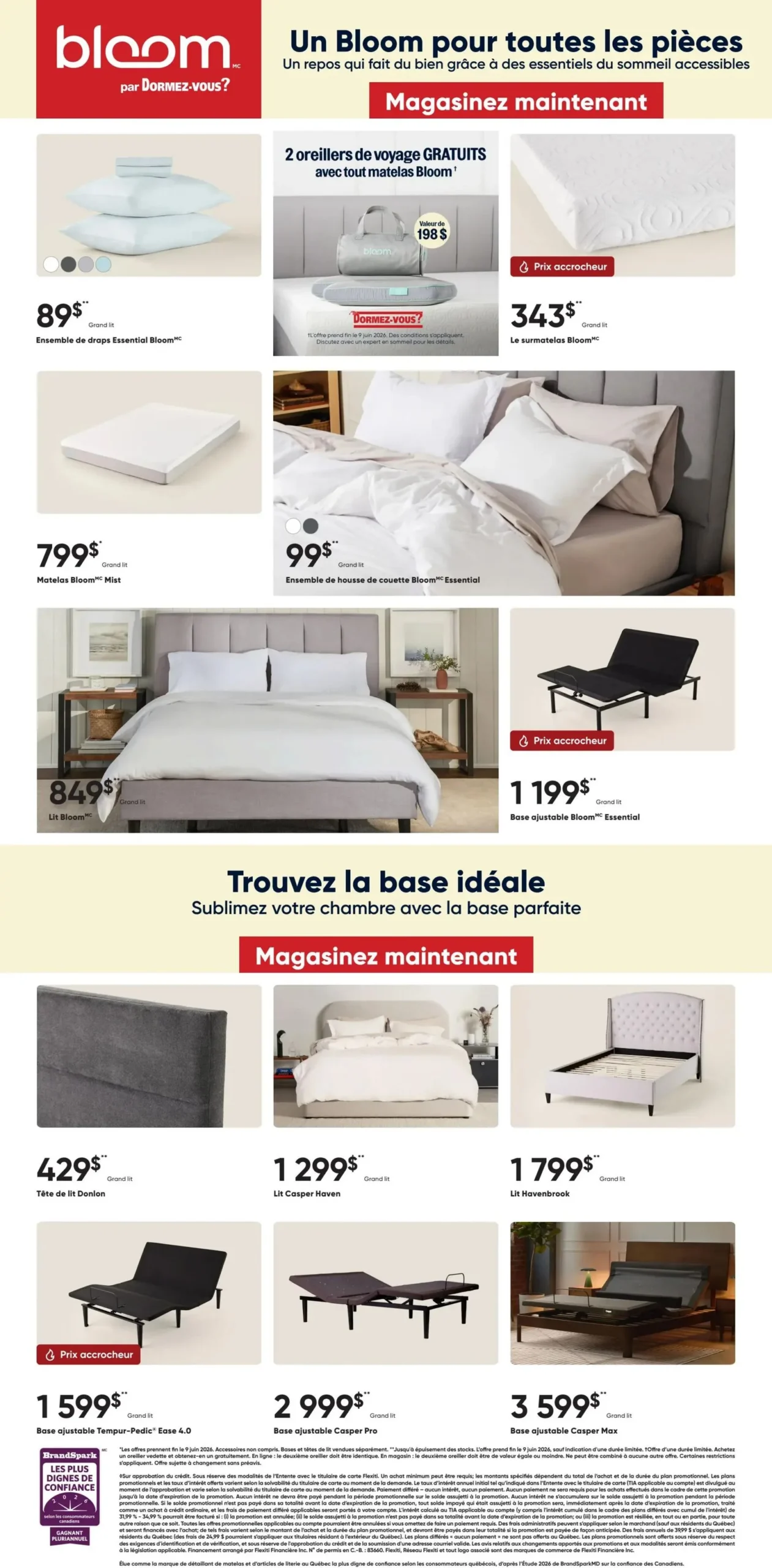Page 4 de la Circulaire Dormez-vous du 29 avril au 12 mai 2026
