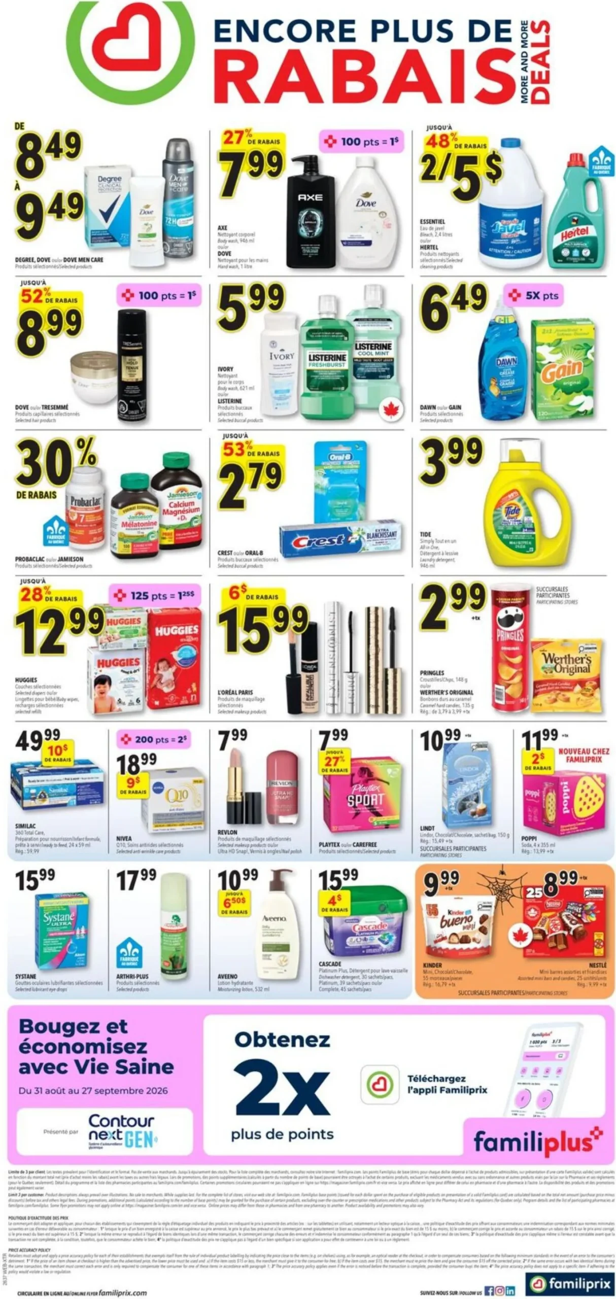 Page 2 de la Circulaire Familiprix Extra du 10 au 16 septembre 2026