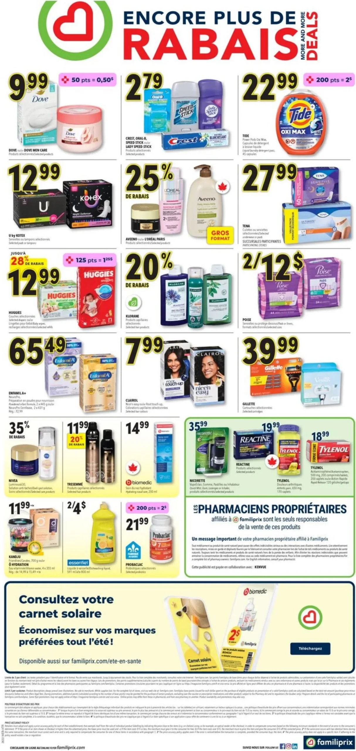 Page 2 de la Circulaire Familiprix Extra du 13 au 19 août 2026