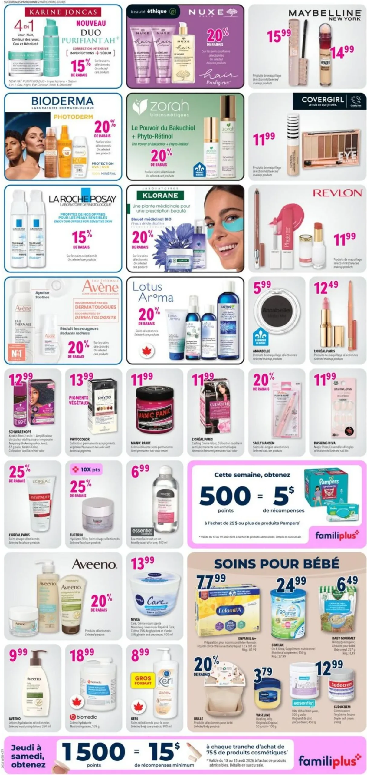 Page 6 de la Circulaire Familiprix Extra du 13 au 19 août 2026