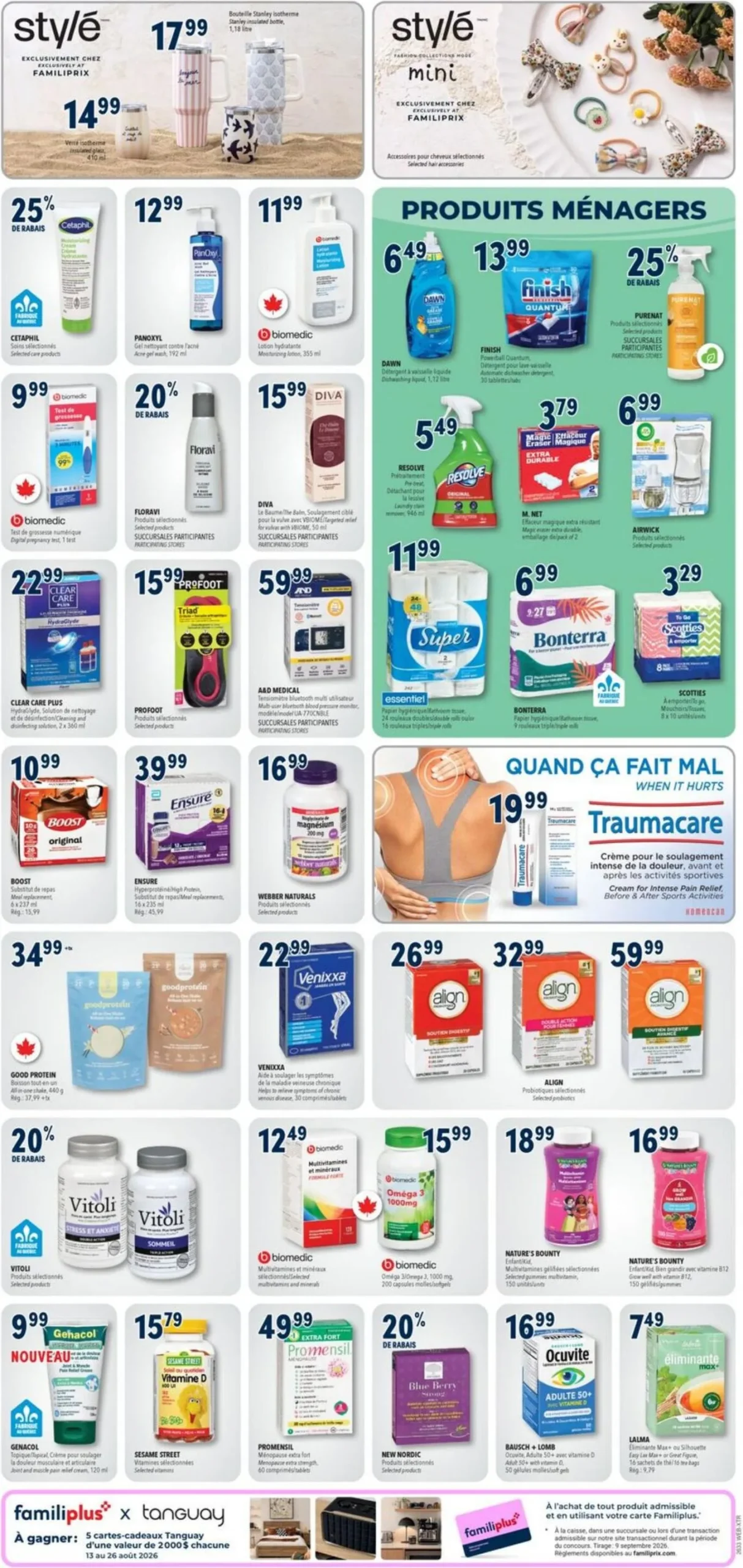 Page 9 de la Circulaire Familiprix Extra du 13 au 19 août 2026