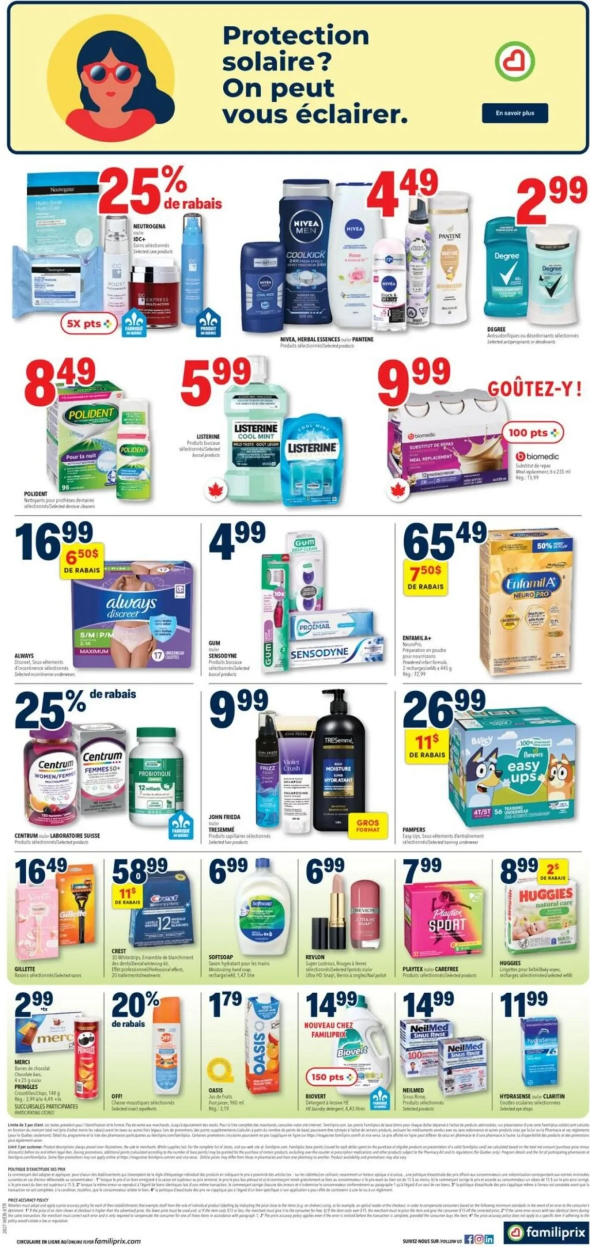 Page 2 de la Circulaire Familiprix Extra du 2 au 8 juillet 2026