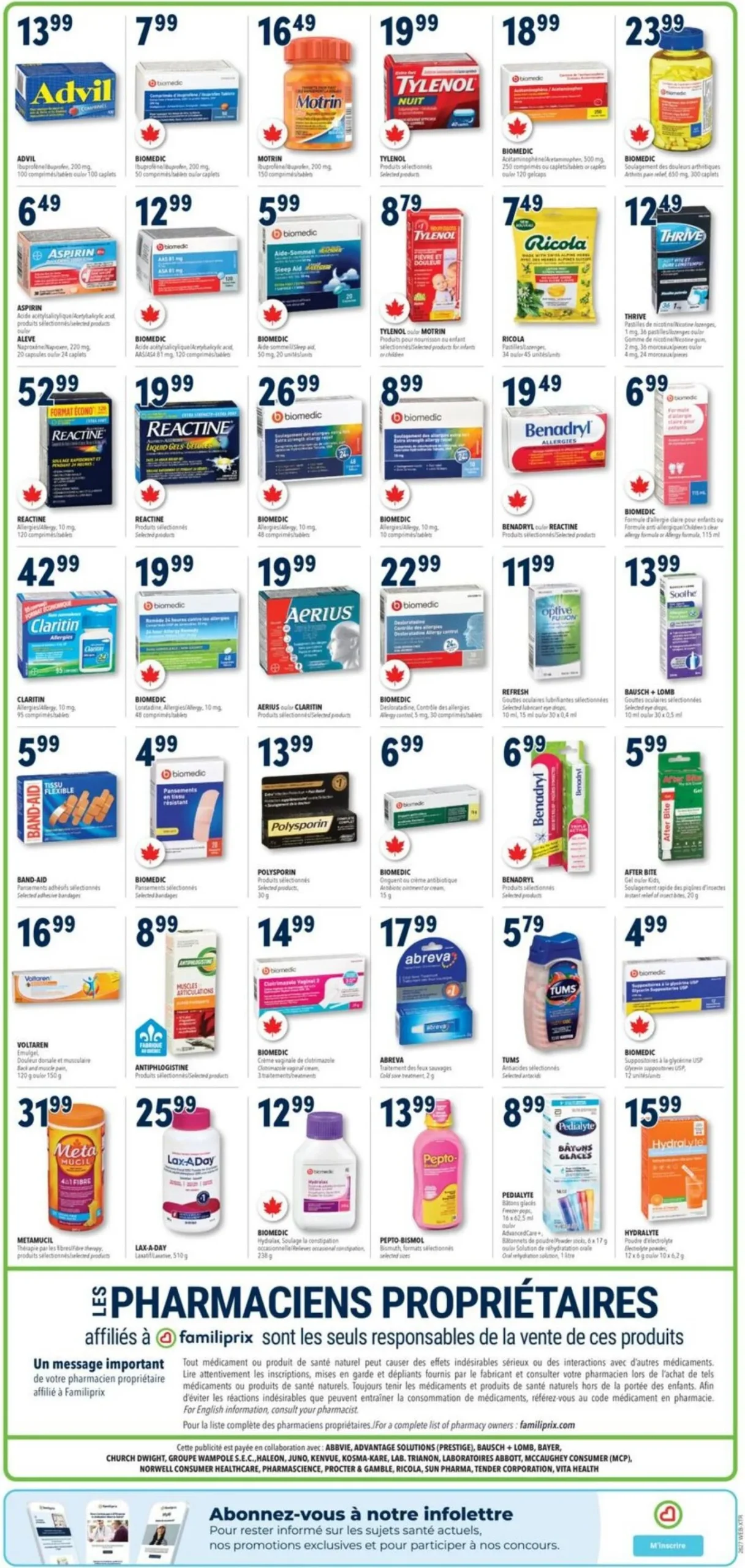 Page 3 de la Circulaire Familiprix Extra du 2 au 8 juillet 2026
