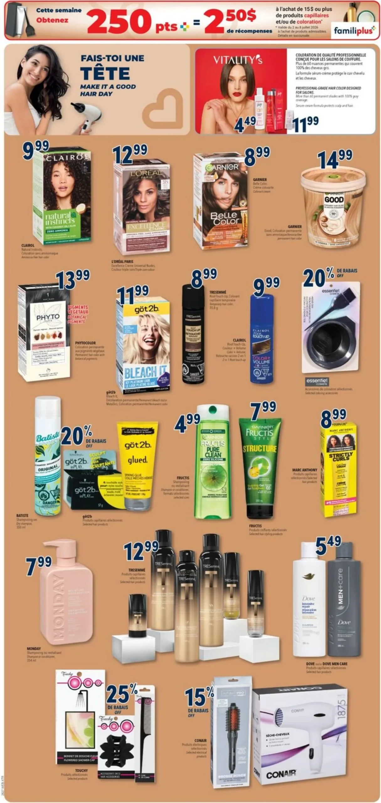 Page 7 de la Circulaire Familiprix Extra du 2 au 8 juillet 2026