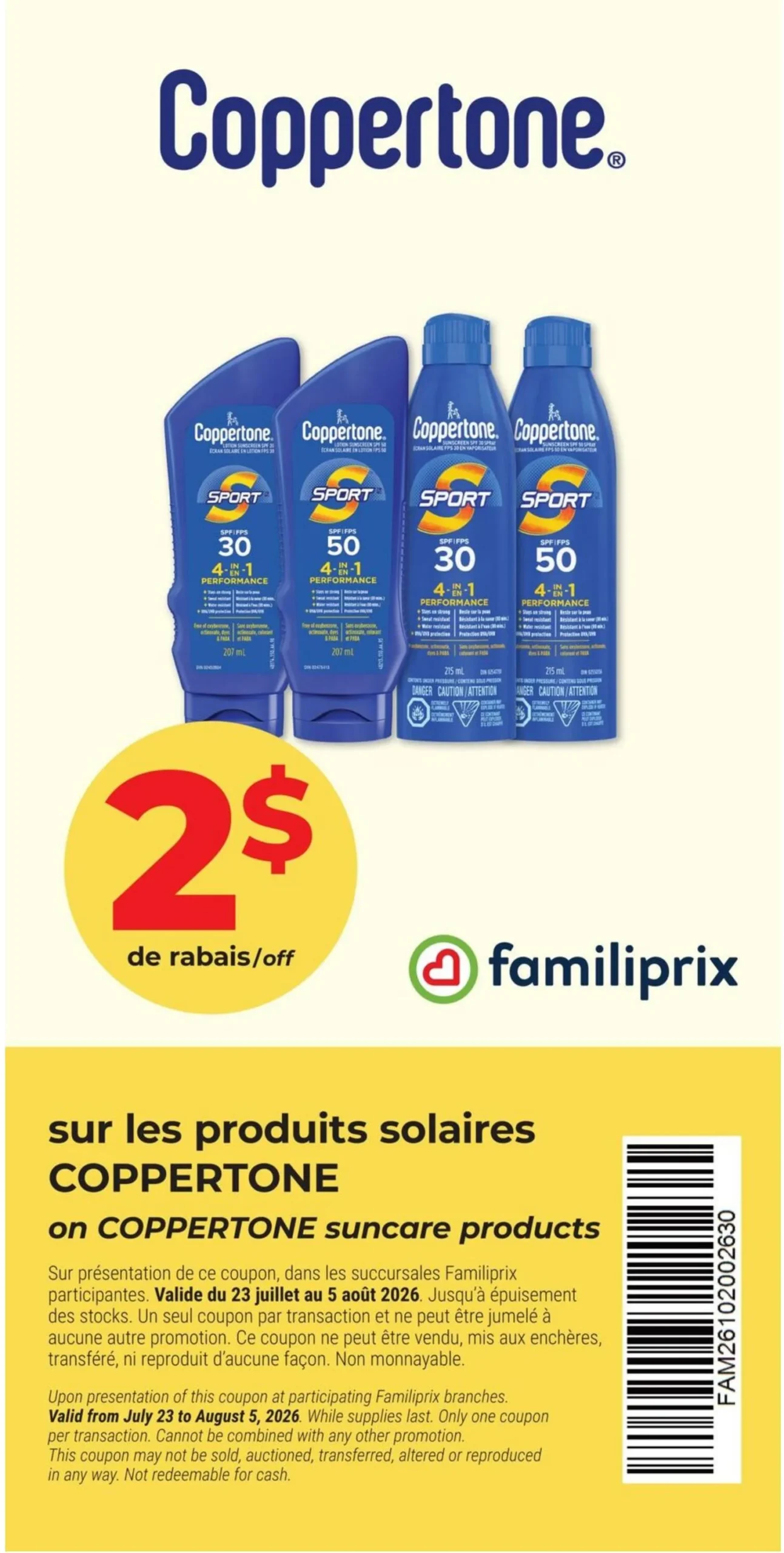 Page 3 de la Circulaire Familiprix Extra du 23 au 29 juillet 2026