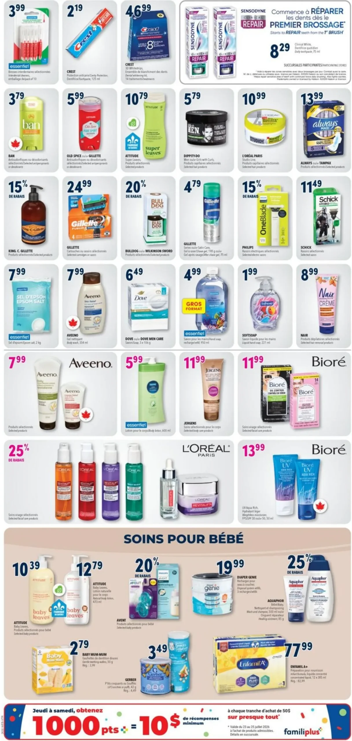 Page 7 de la Circulaire Familiprix Extra du 23 au 29 juillet 2026