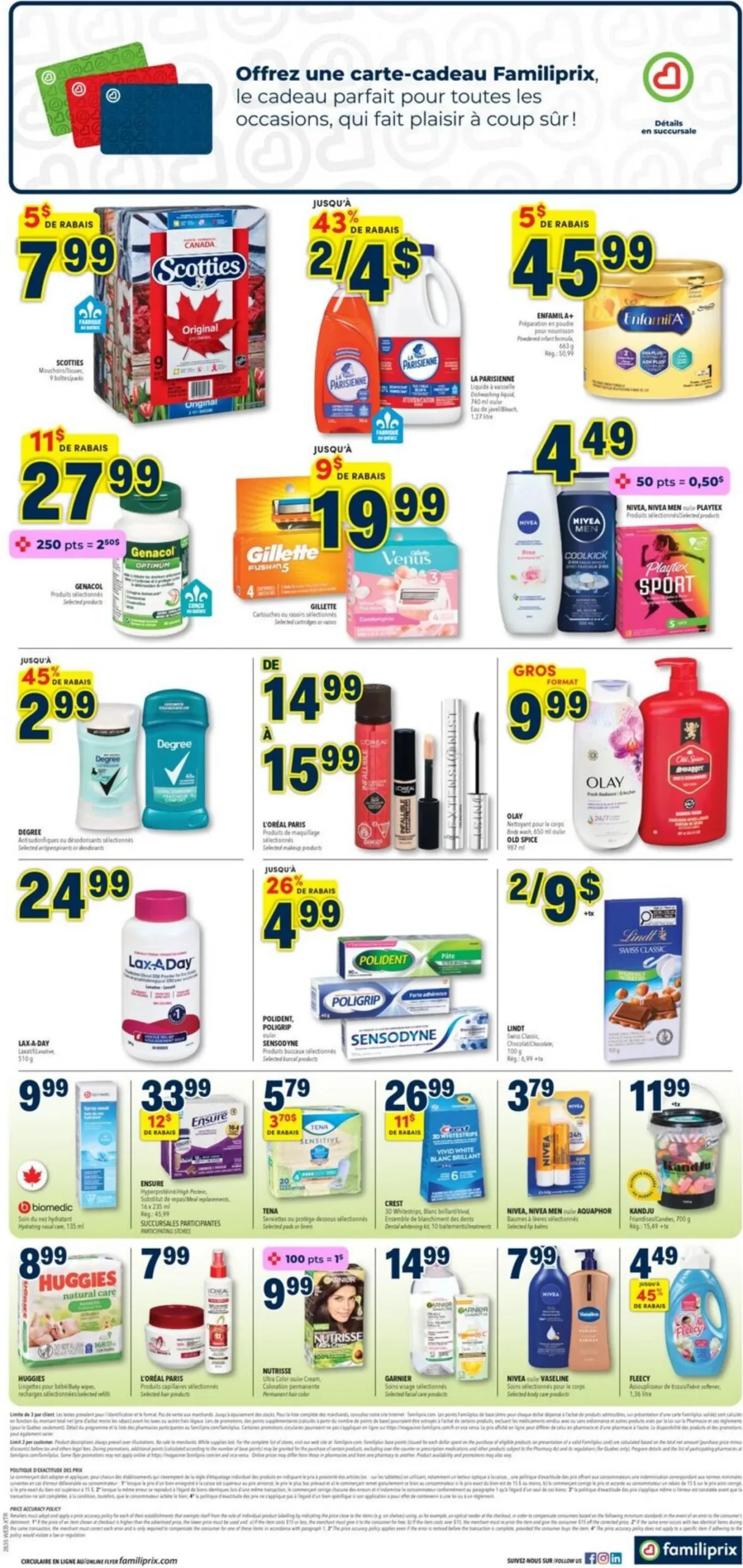Page 2 de la Circulaire Familiprix Extra du 27 août au 2 septembre 2026