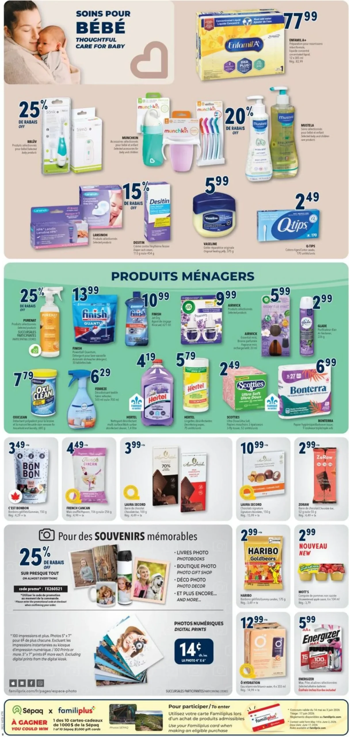 Page 8 de la Circulaire Familiprix Extra du 28 mai au 3 juin 2026