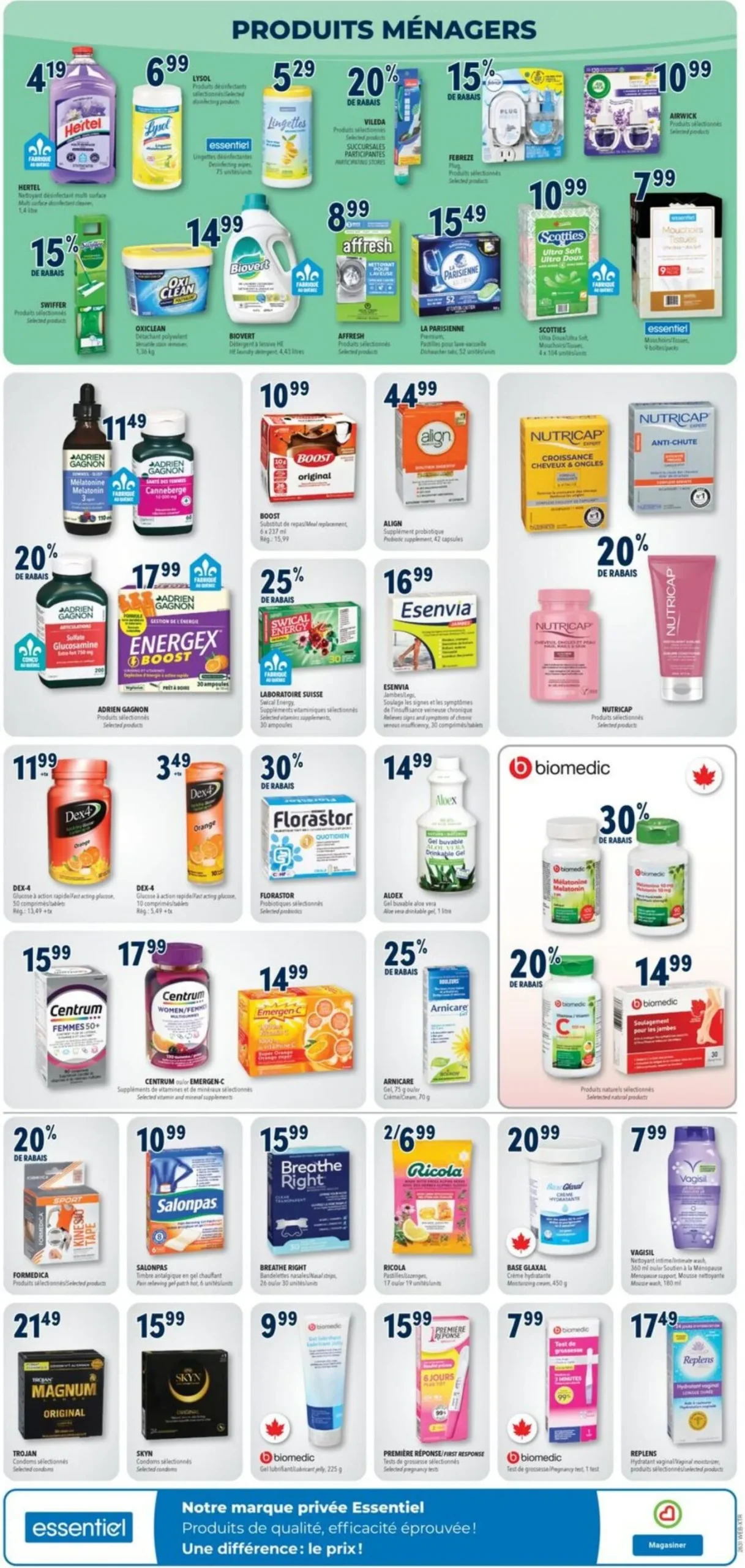 Page 8 de la Circulaire Familiprix Extra du 30 juillet au 5 août 2026