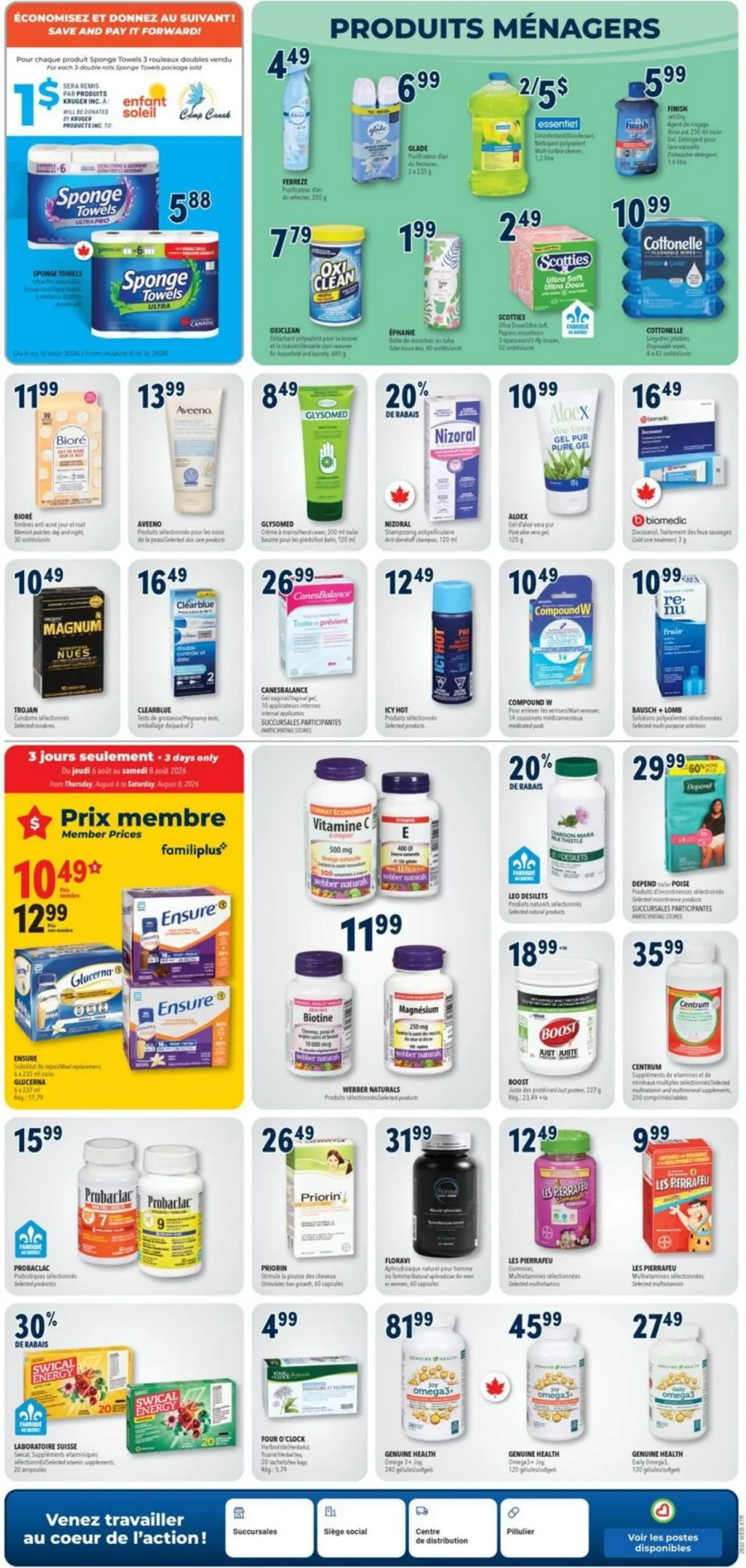 Page 8 de la Circulaire Familiprix Extra du 6 au 12 août 2026