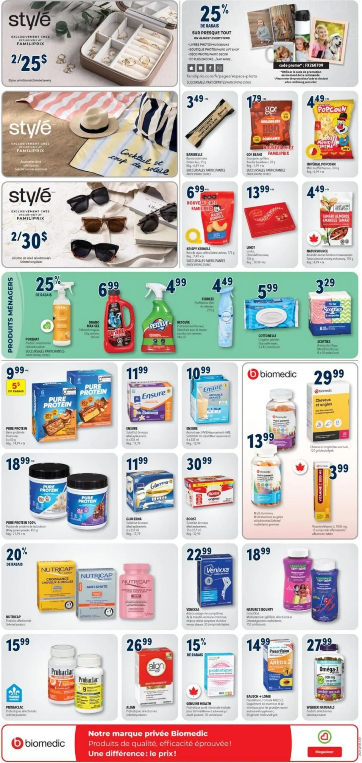 Page 9 de la Circulaire Familiprix Extra du 9 au 15 juillet 2026