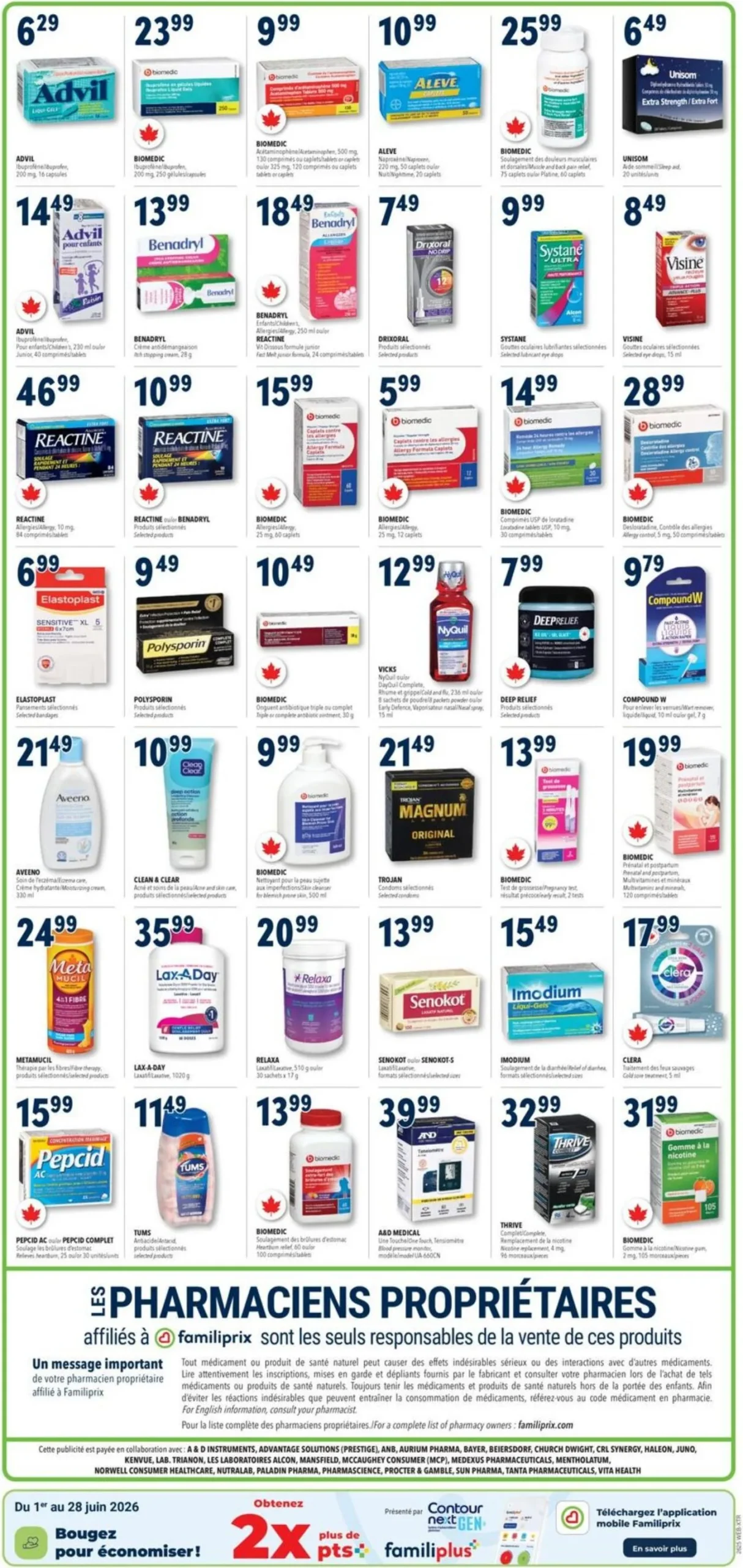 Page 3 de la Circulaire Familiprix Santé du 18 au 24 juin 2026