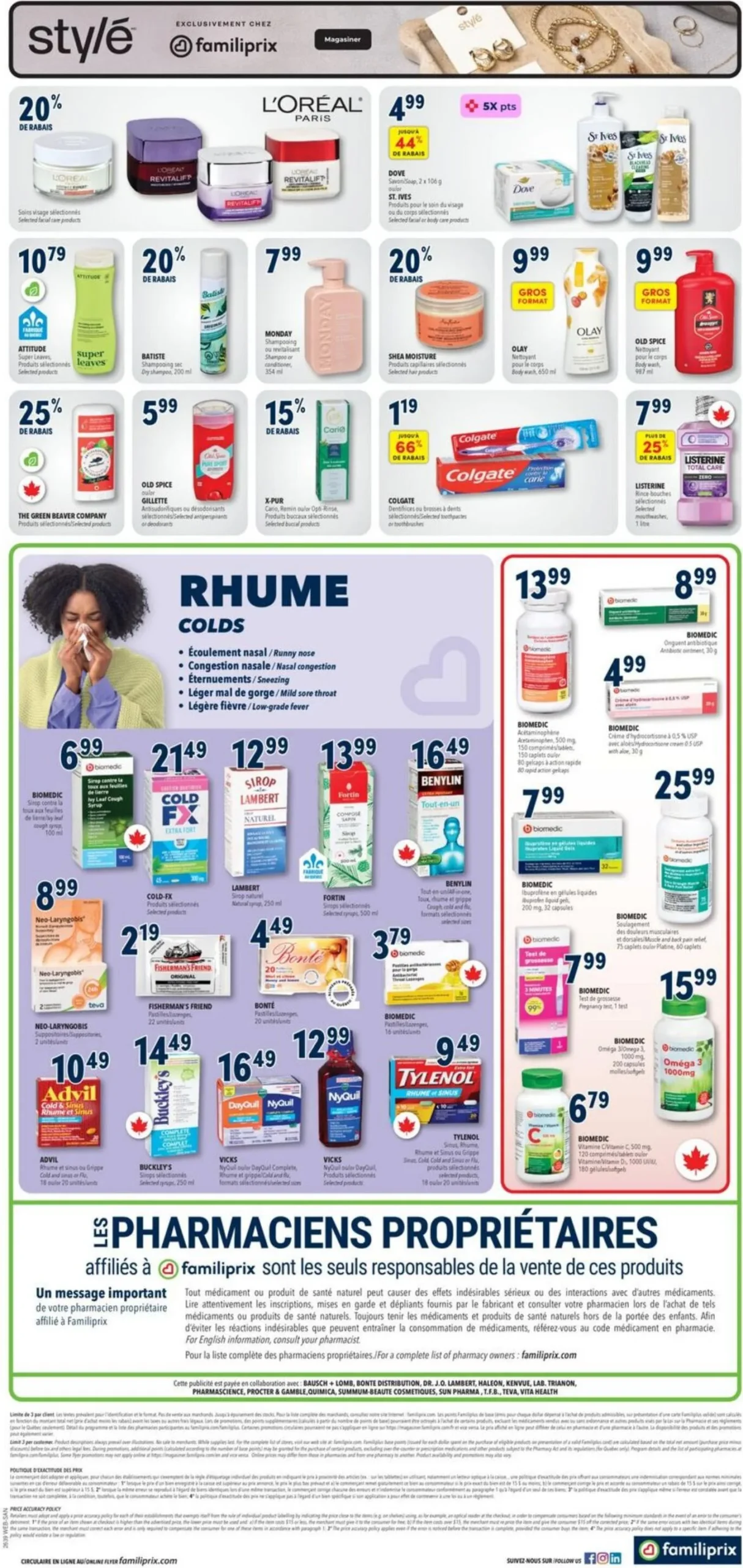 Page 2 de la Circulaire Familiprix Santé du 24 au 30 septembre 2026