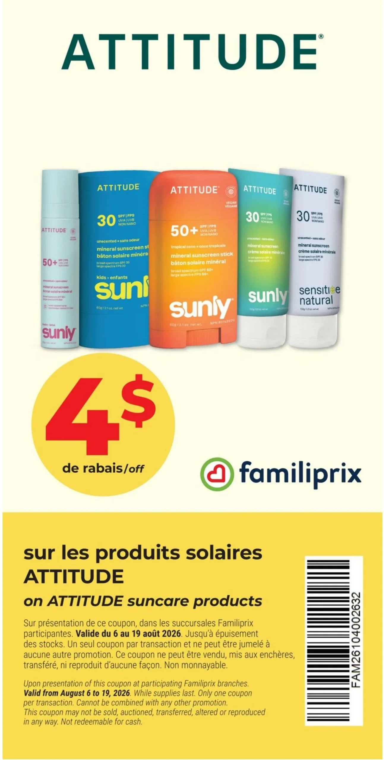 Page 2 de la Circulaire Familiprix Santé du 6 au 12 août 2026