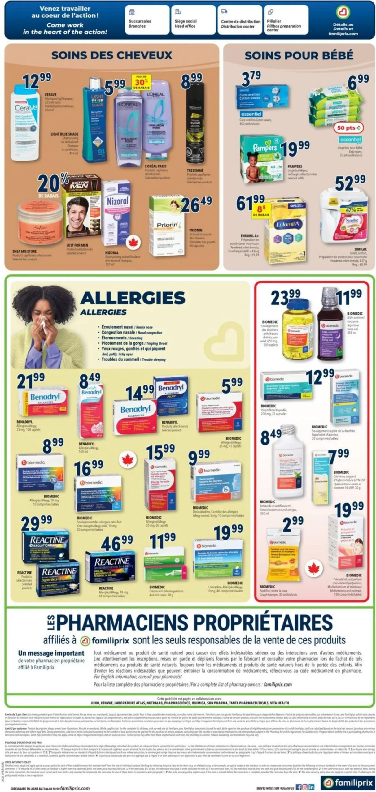 Page 3 de la Circulaire Familiprix Santé du 6 au 12 août 2026