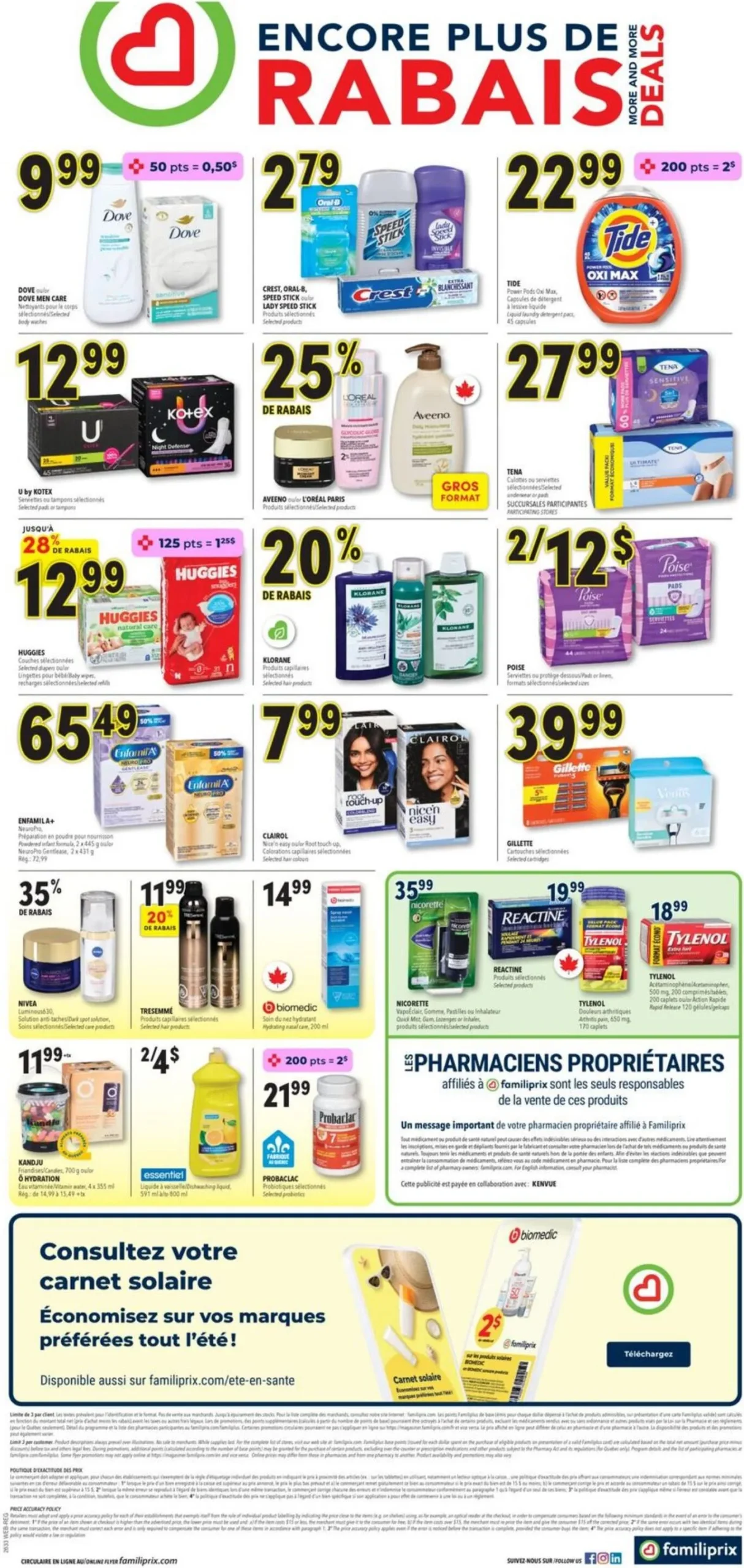 Page 2 de la Circulaire Familiprix du 13 au 19 août 2026