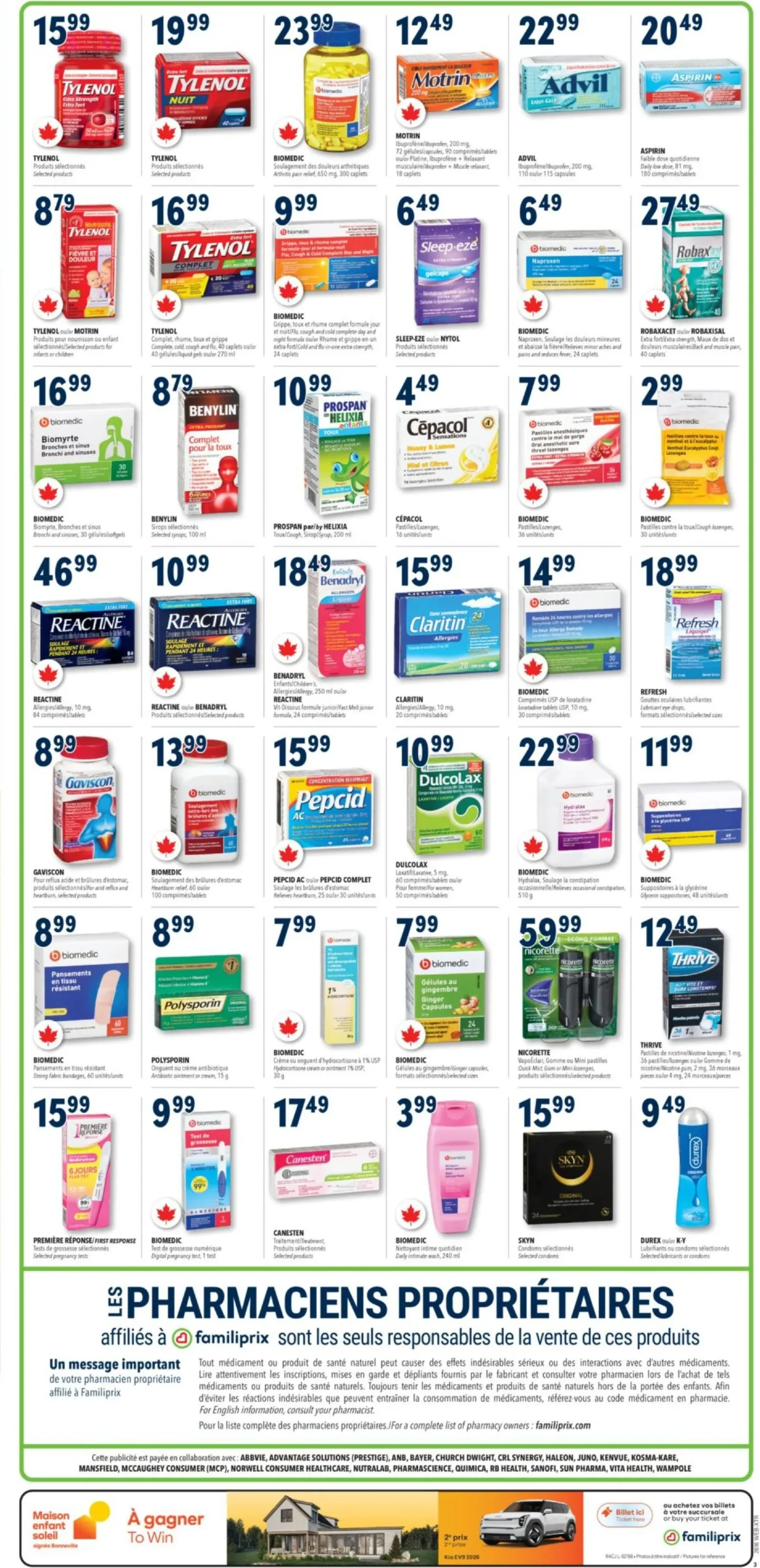 Page 4 de la Circulaire Familiprix du 16 au 22 avril 2026