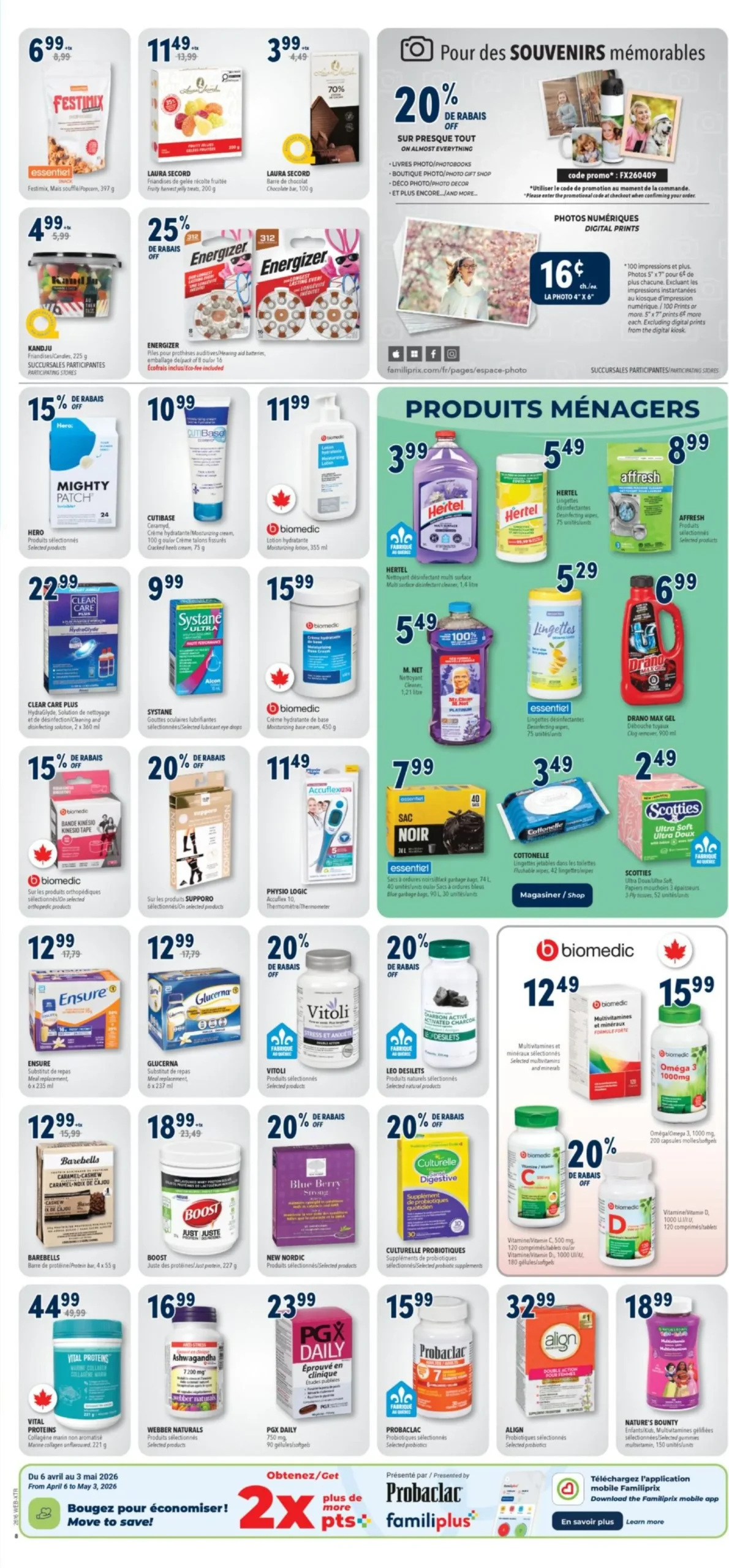 Page 12 de la Circulaire Familiprix du 16 au 22 avril 2026