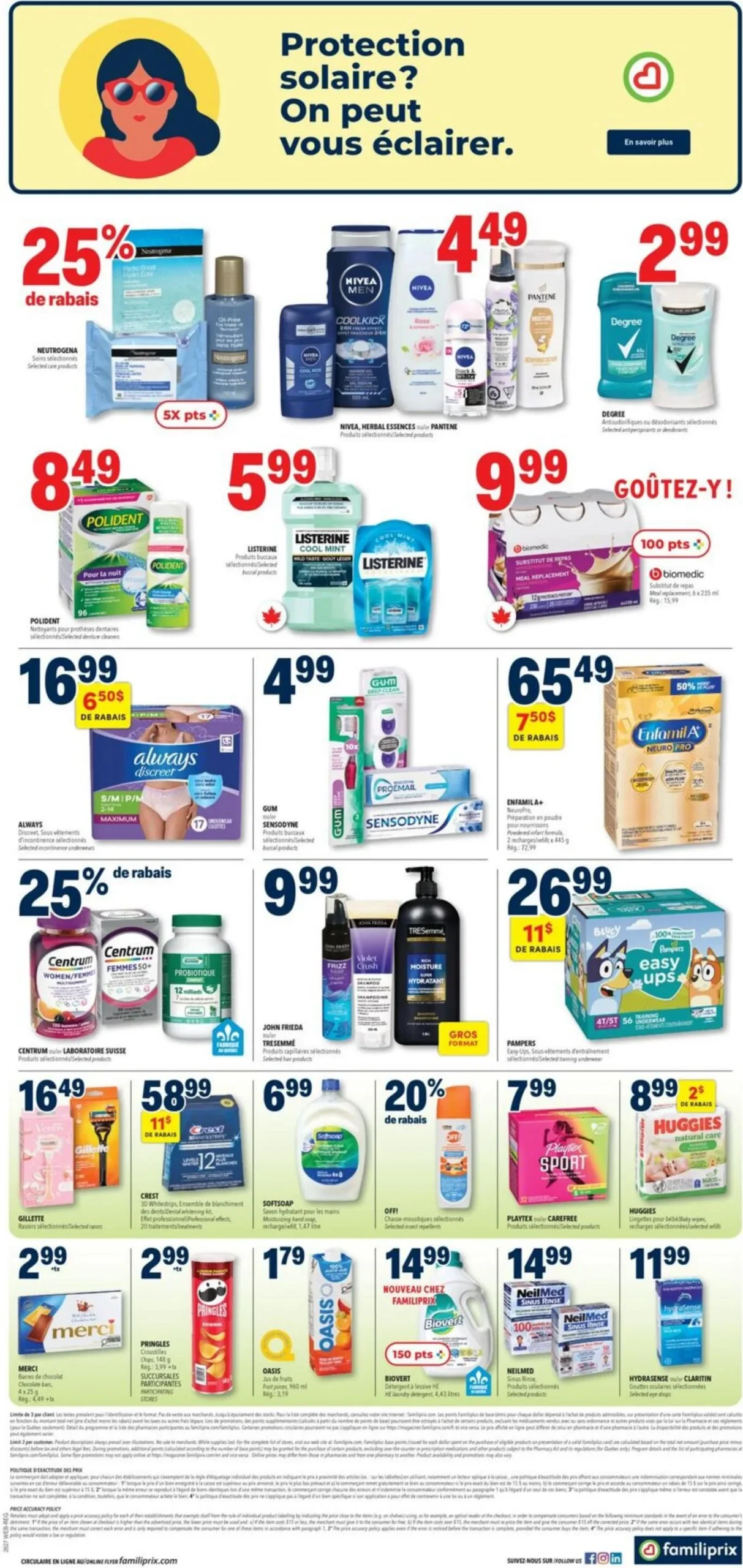 Page 2 de la Circulaire Familiprix du 2 au 8 juillet 2026