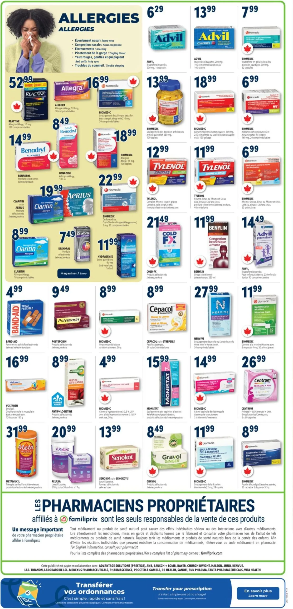 Page 3 de la Circulaire Familiprix du 23 au 29 avril 2026