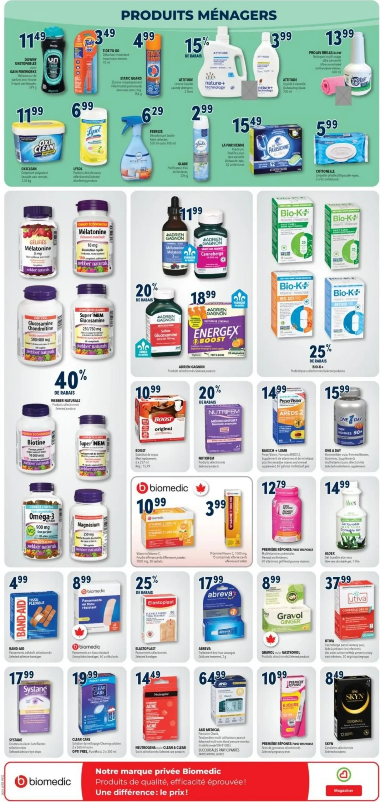 Page 9 de la Circulaire Familiprix du 27 août au 2 septembre 2026
