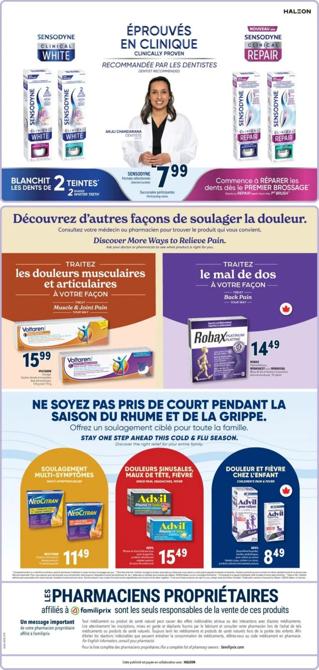 Page 4 de la Circulaire Familiprix du 3 au 9 septembre 2026