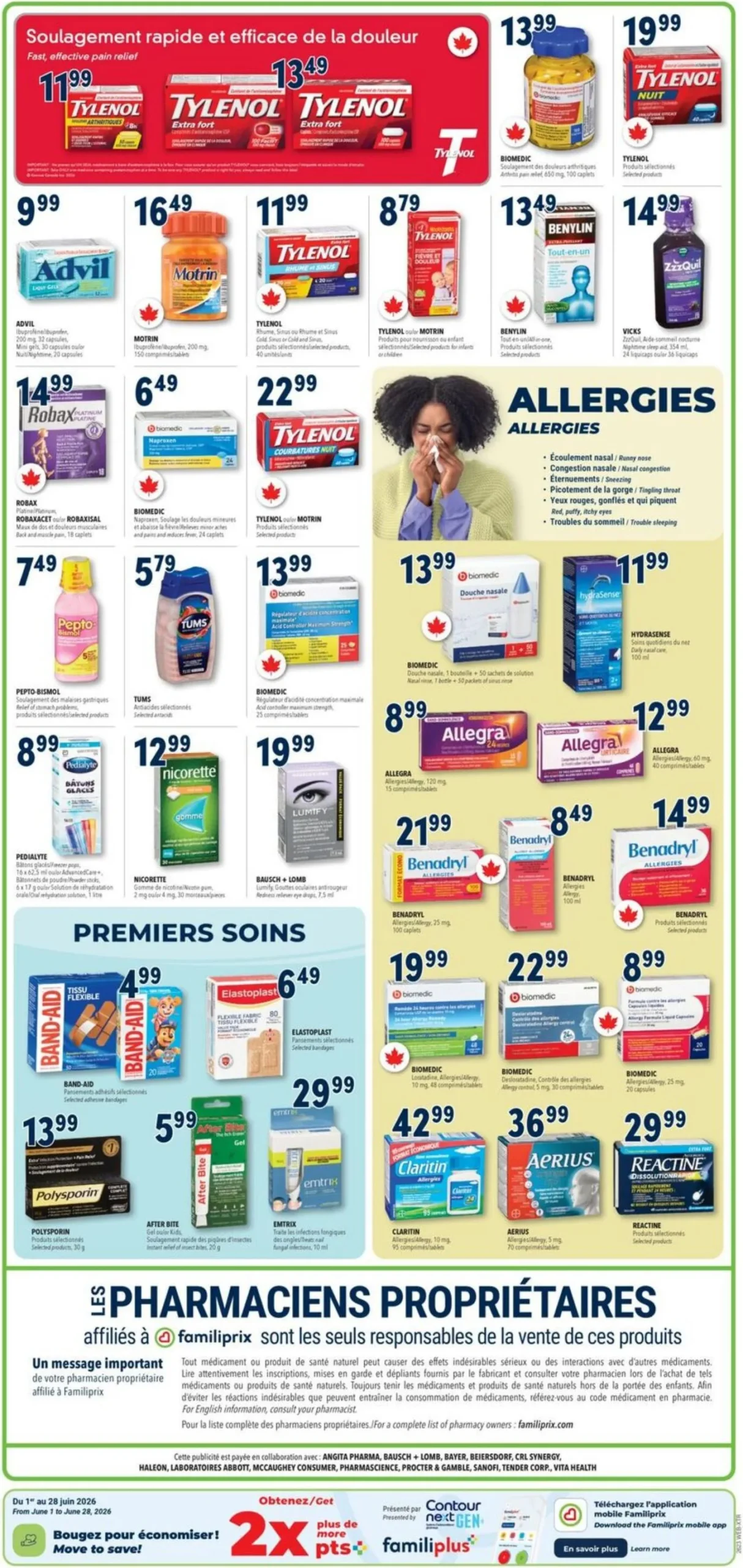 Page 3 de la Circulaire Familiprix du 4 au 10 juin 2026