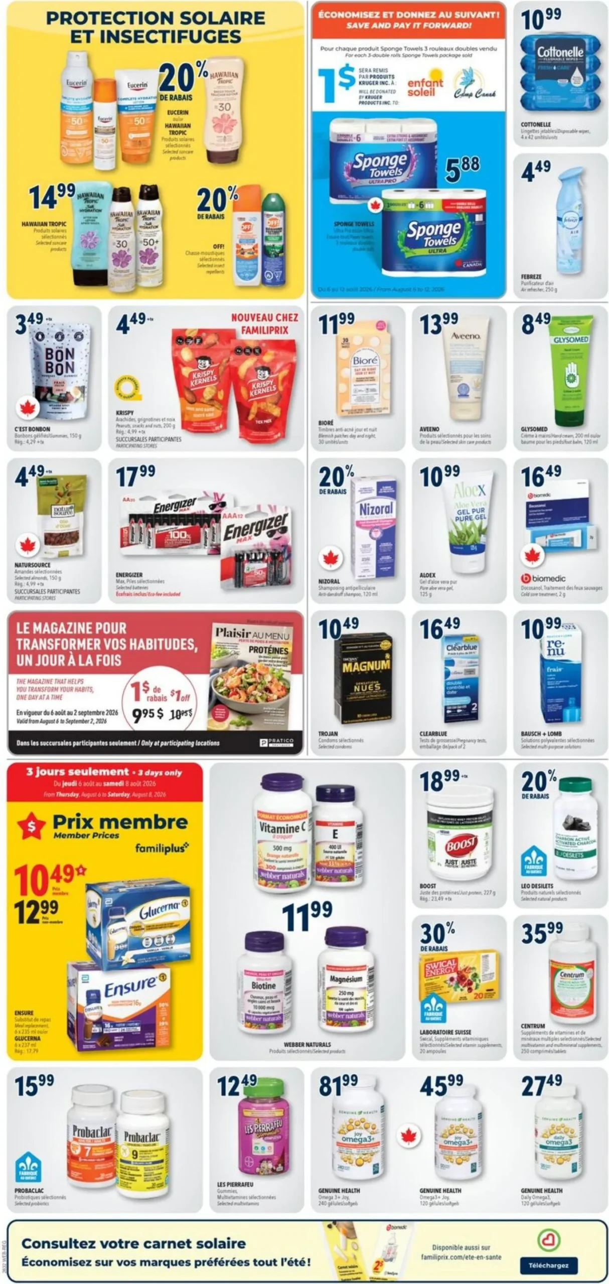 Page 7 de la Circulaire Familiprix du 6 au 12 août 2026