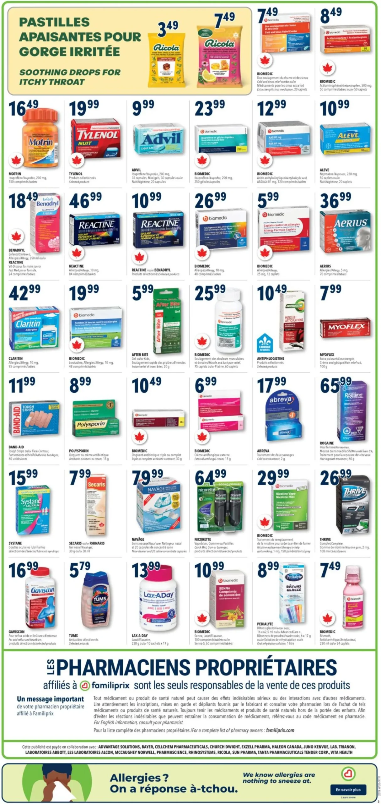 Page 3 de la Circulaire Familiprix du 6 au 13 mai 2026