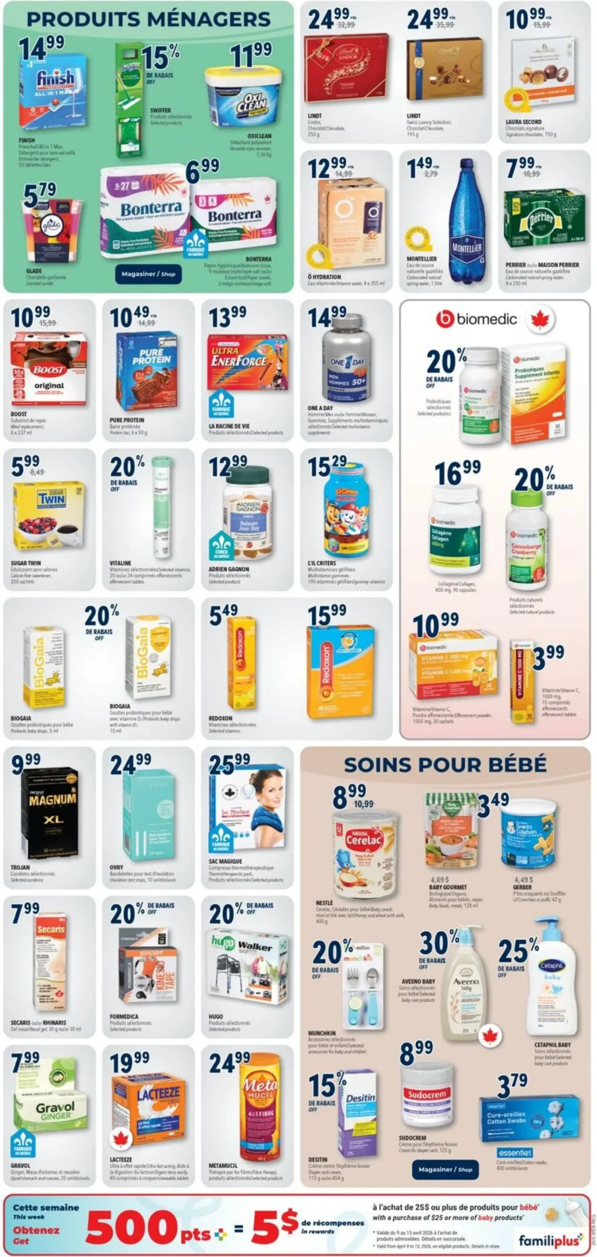 Page 6 de la Circulaire Familiprix du 9 au 15 avril 2026