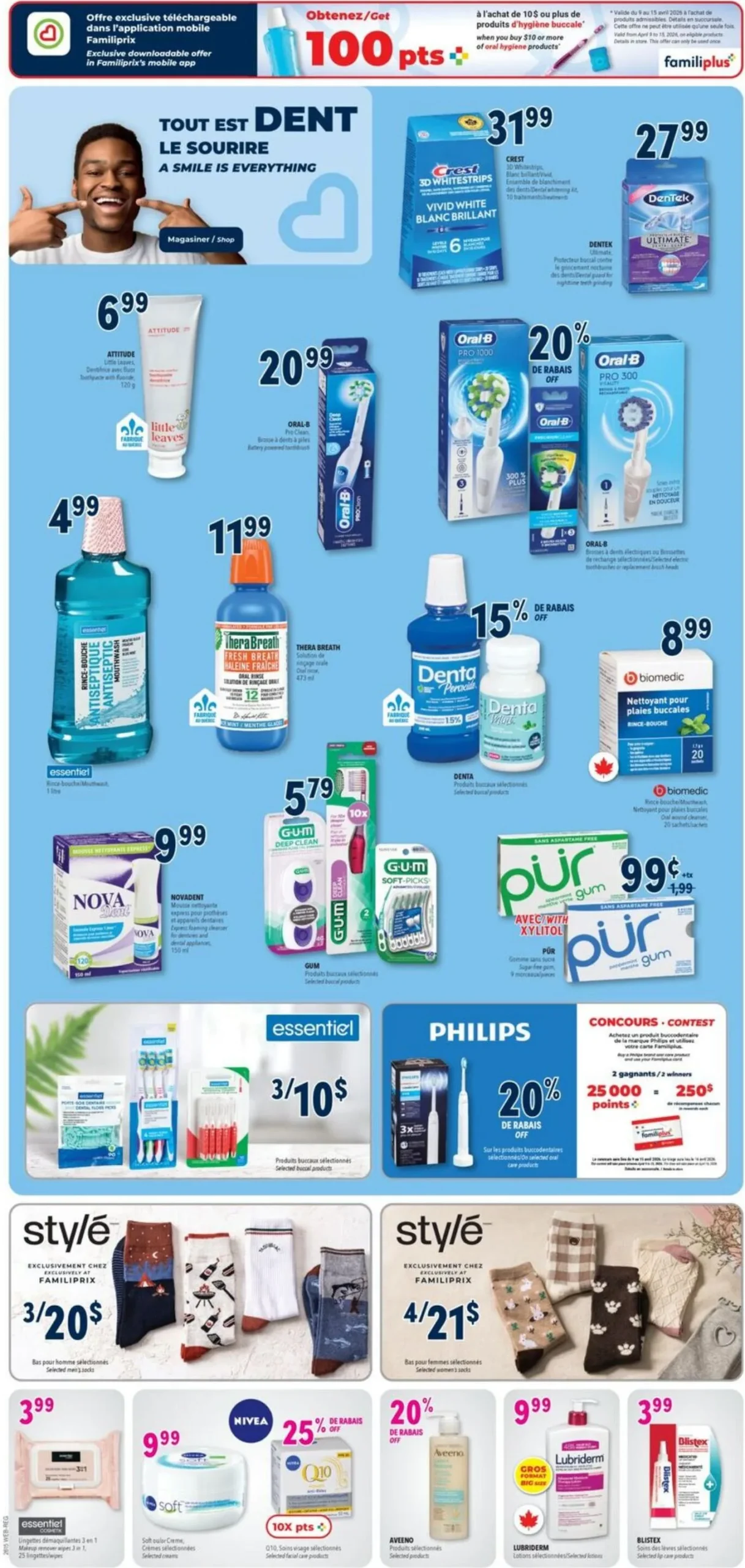 Page 8 de la Circulaire Familiprix du 9 au 15 avril 2026