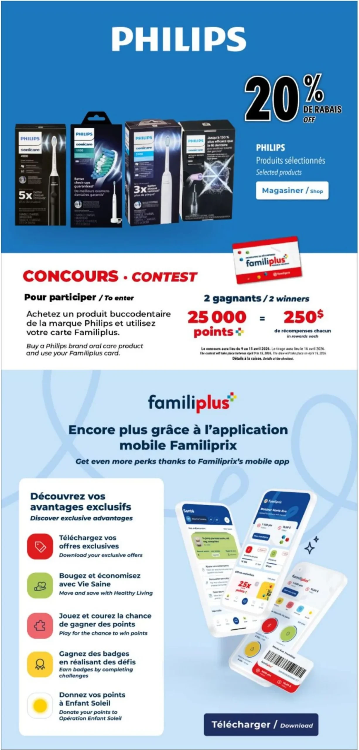 Page 9 de la Circulaire Familiprix du 9 au 15 avril 2026