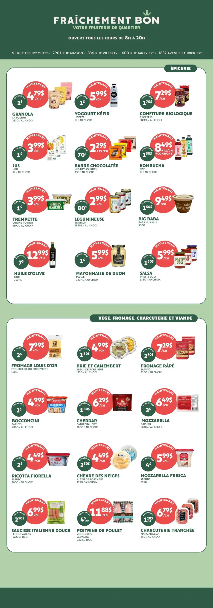 Page 2 de la Circulaire Fraîchement Bon du 6 au 12 août 2026