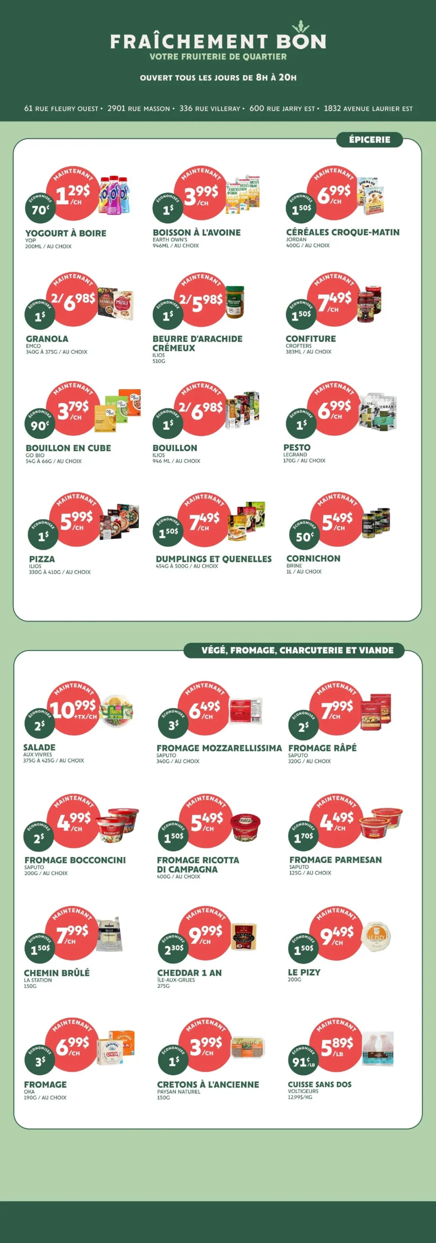 Page 2 de la Circulaire Fraîchement Bon du 9 au 15 avril 2026