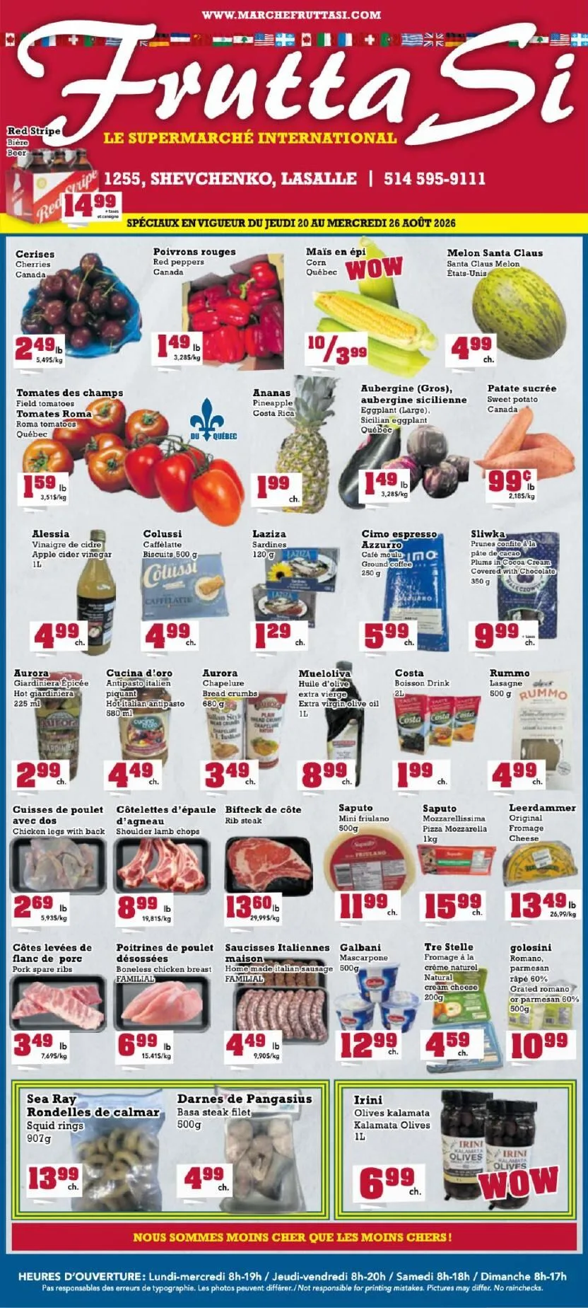 Page 1 de la Circulaire Frutta Si du 18 au 26 août 2026