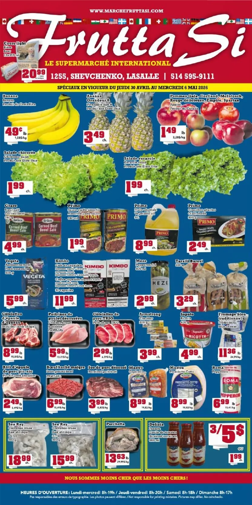 Page 1 de la Circulaire Frutta Si du 30 avril au 6 mai 2026