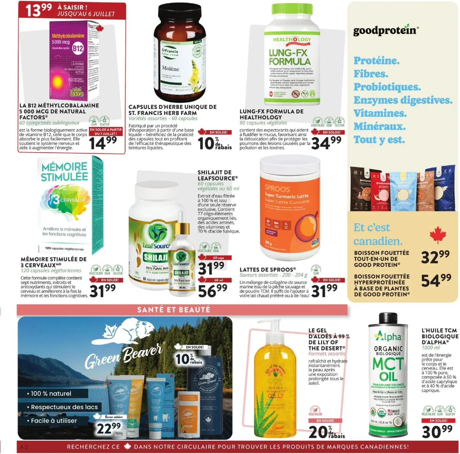 Page 2 de la circulaire Gagné En Santé 3 juill. au 18 juill.