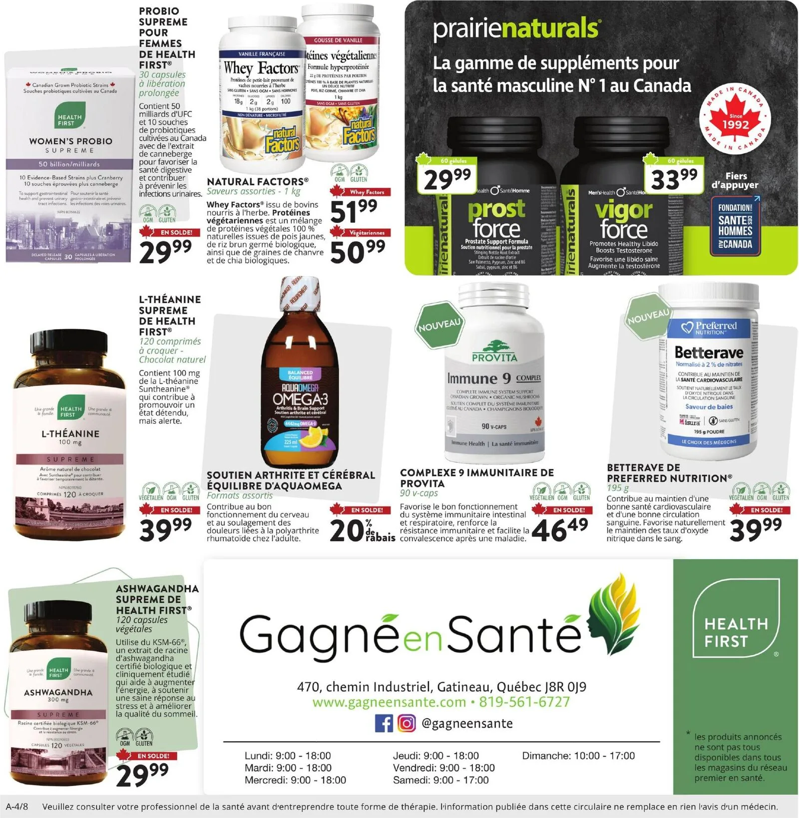 Page 4 de la Circulaire Gagné en Santé du 5 au 20 juin 2026