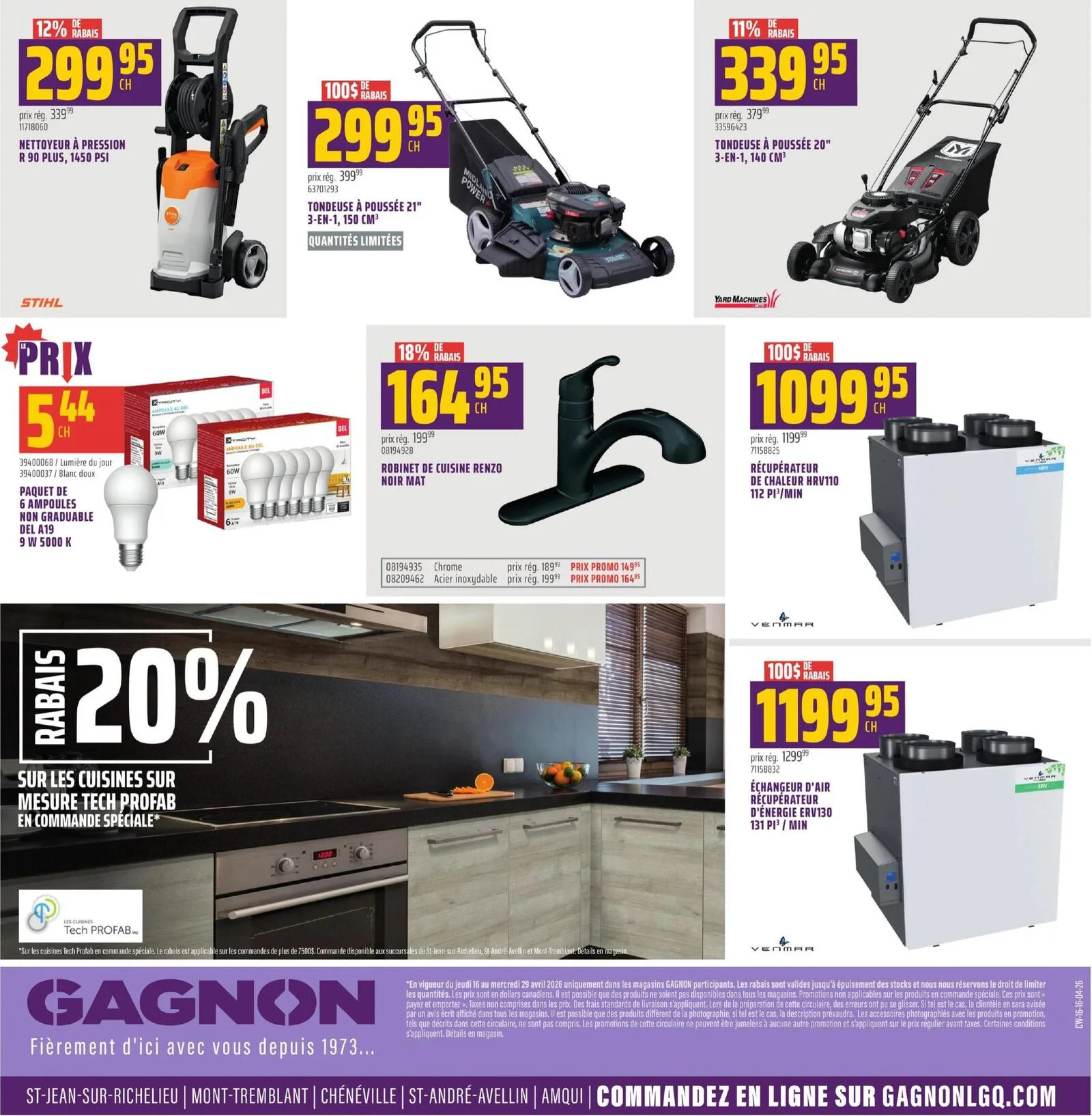 Page 3 de la Circulaire Gagnon du 16 au 29 avril 2026