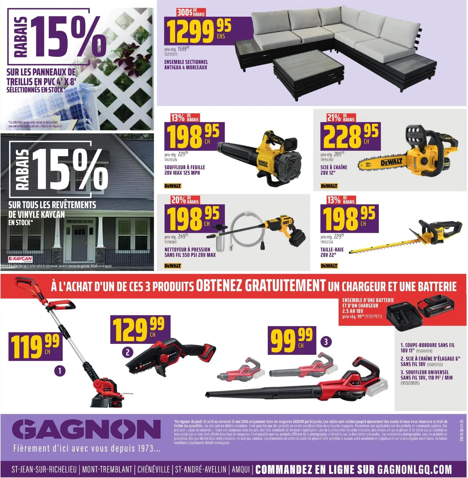 Page 2 de la Circulaire Gagnon du 30 avril au 13 mai 2026